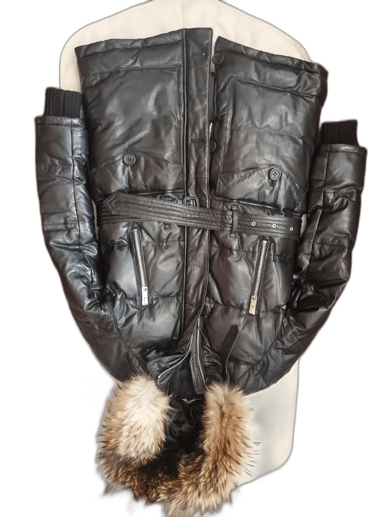 Burberry Burberry Prorsum Leather Down Jacket Size US L / EU 52-54 / 3 - 1 Thumbnail