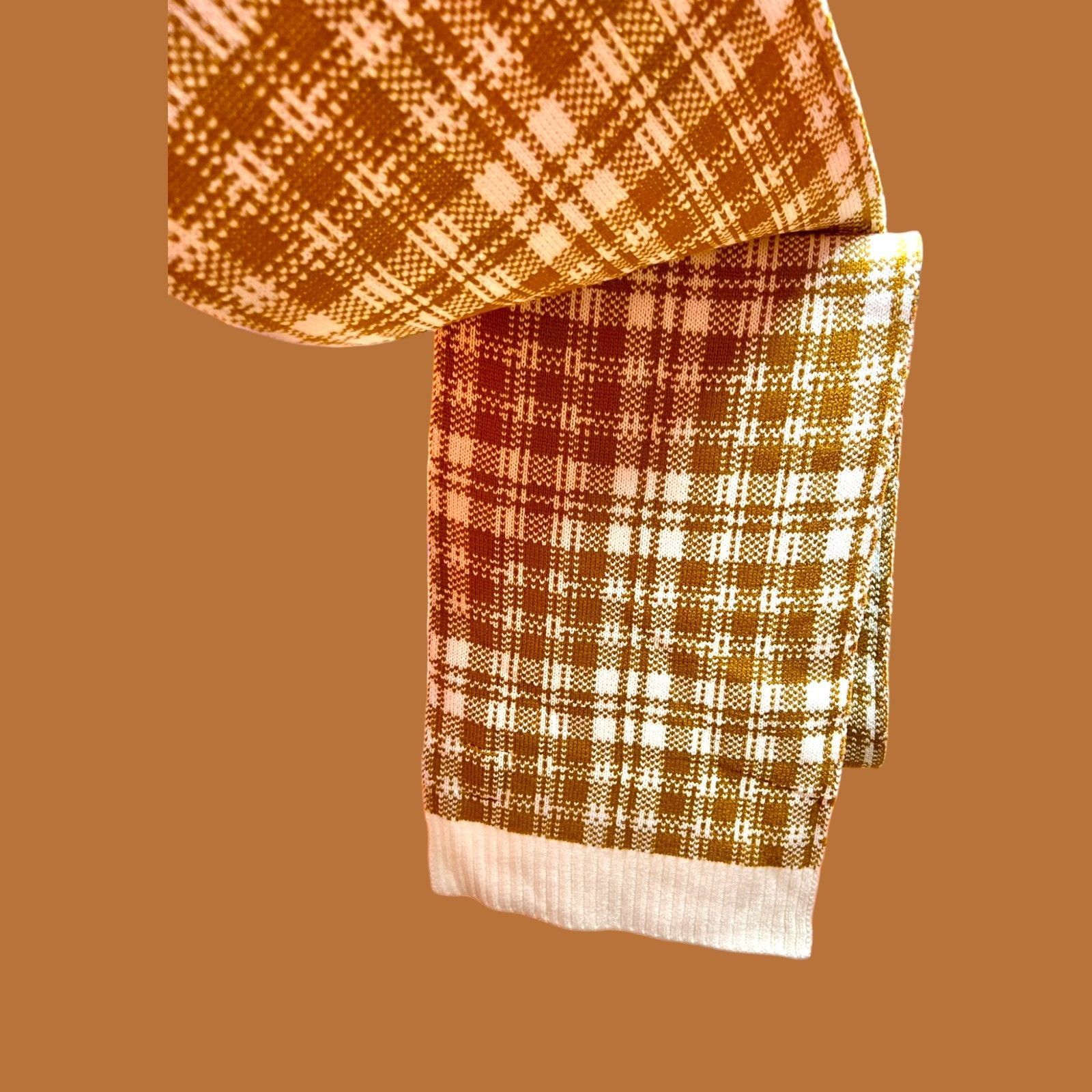 Timberland New Timberland Scarf Wheat Plaid One Size Winter Fall Logo T Size ONE SIZE - 3 Thumbnail