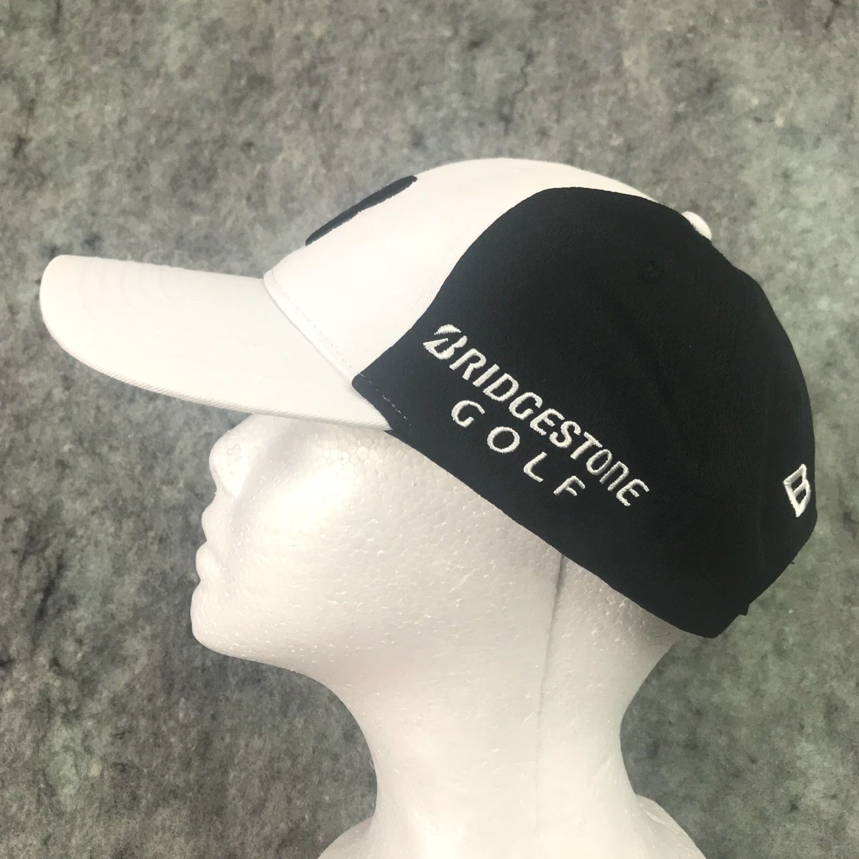 Logo 7 Bridgestone Womens Golf Hat Cap Black Adjustable Embroidered Logo B330 Front Back Twill Cotton Polyester Blend Hat Womens Adjustable Cap Size ONE SIZE - 5 Thumbnail