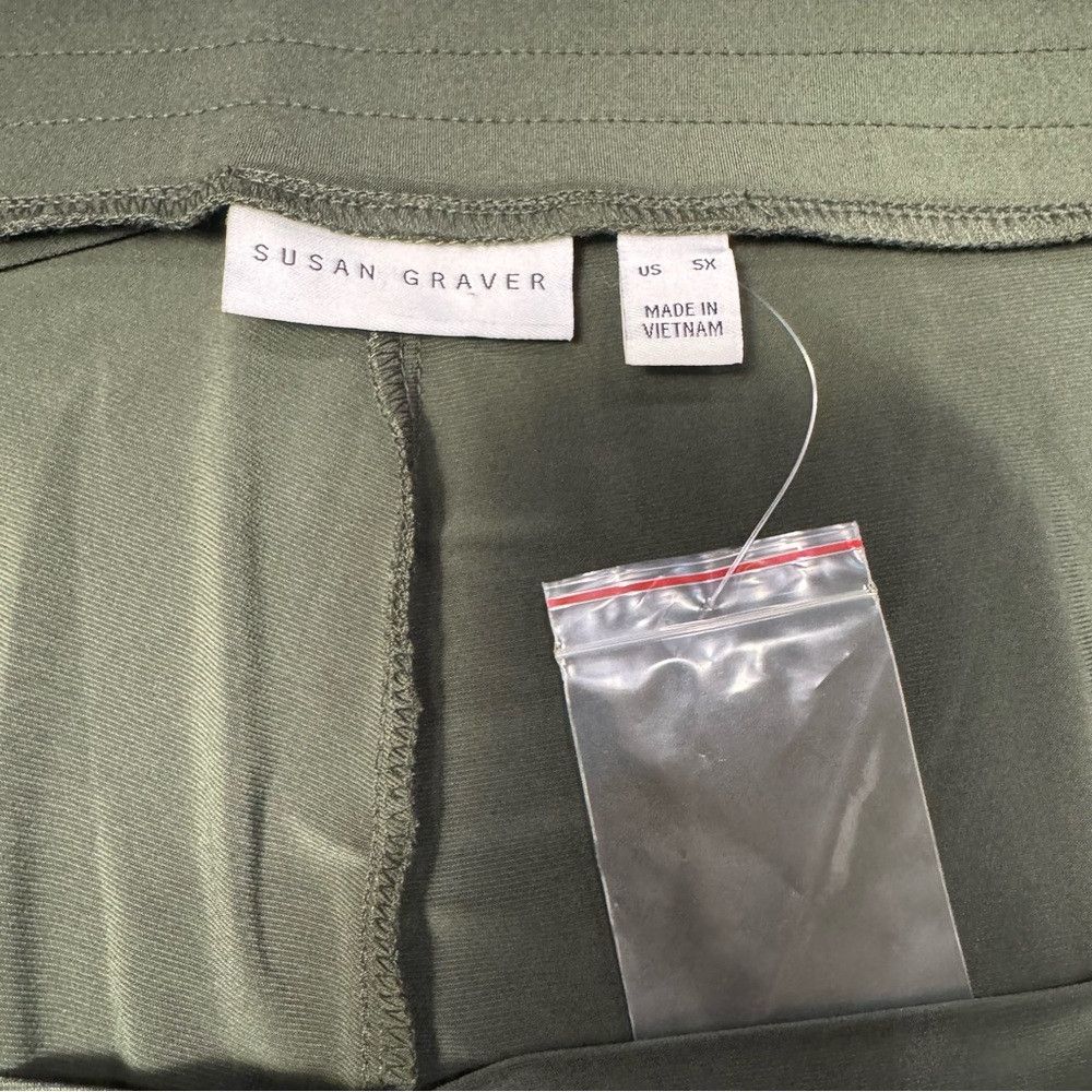 Other New Susan Graver Liquid Knit Regular Slim Leg Ankle Olive P Size 42" / US 20 - 6 Thumbnail