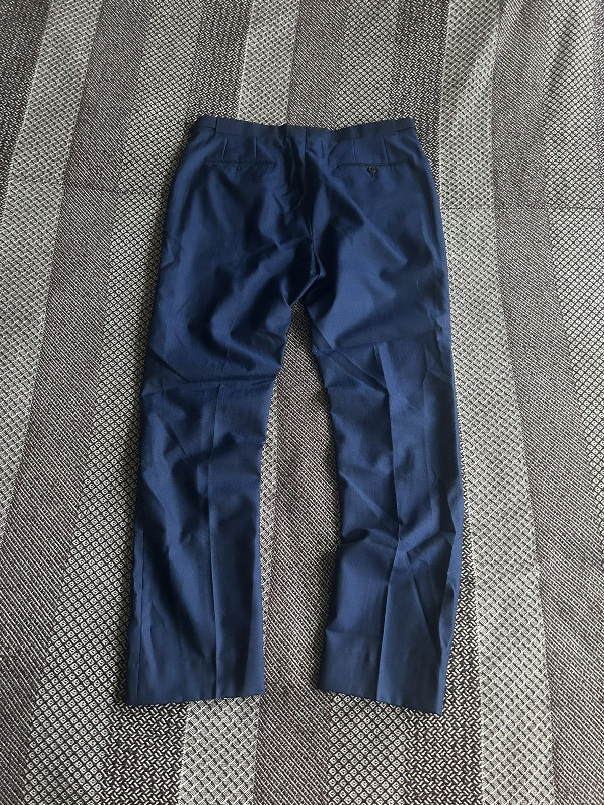 Reiss Reiss Blue Suit Solid Style Classic One Button Mens Size 40R Size 40R - 23 Thumbnail