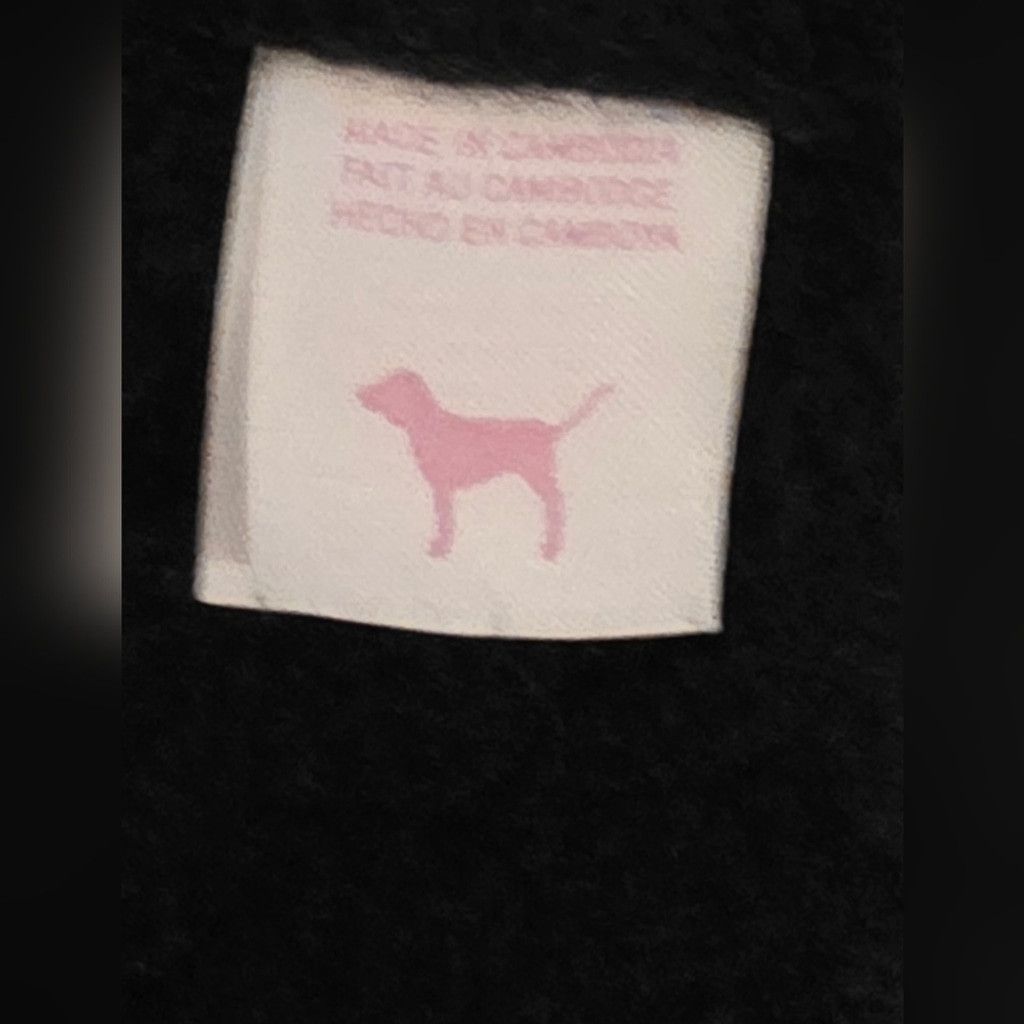 Pink PINK Victoria's Secret Black Sherpa Hoodie Silver Lettering Size M / US 6-8 / IT 42-44 - 10 Thumbnail