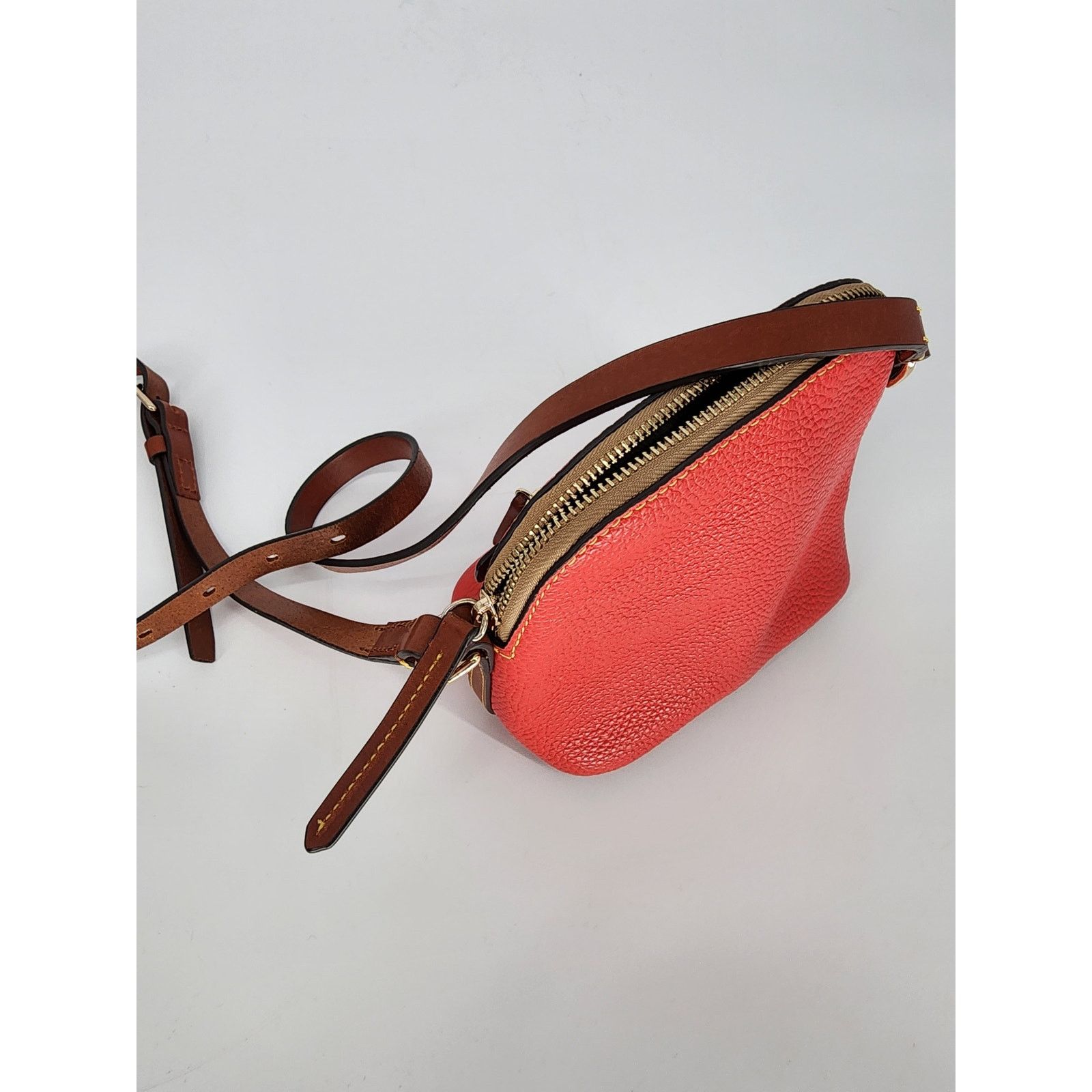 Dooney & Bourke Dooney & Bourke Red Pebbled Leather Mini Crossbody Bag Size ONE SIZE - 9 Thumbnail