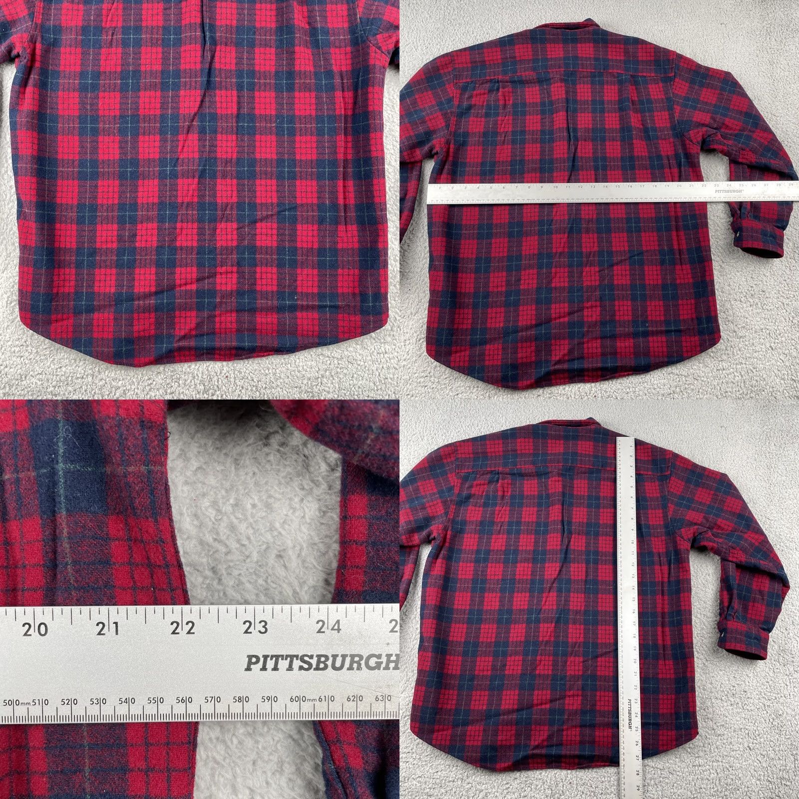Pendleton VINTAGE Pendleton Men’s Large Reg Wool Flannel Button Up Shirt Made In USA EUC Size US L / EU 52-54 / 3 - 9 Thumbnail