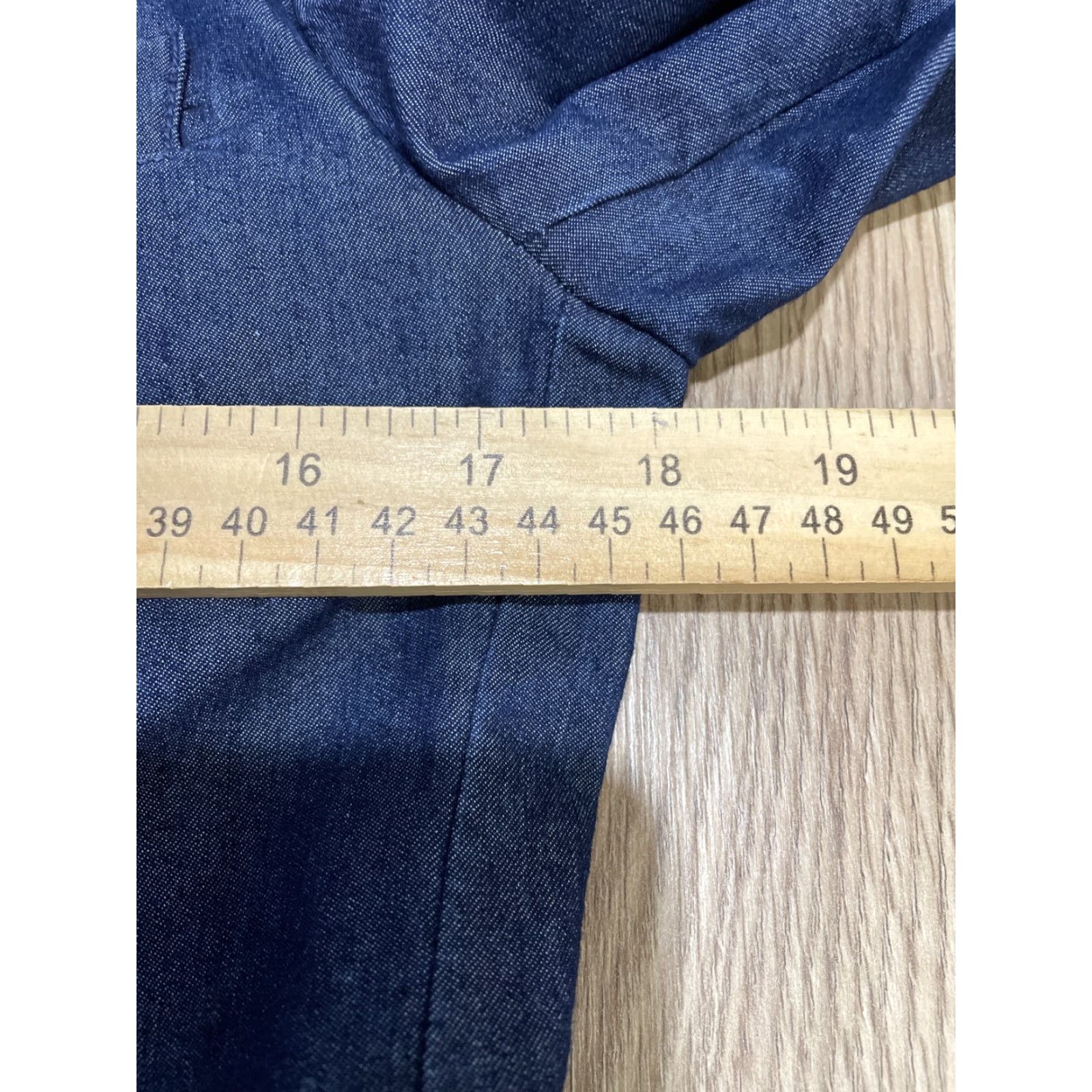 Express VINTAGE Express Jeans Denim Blazer Women Juniors 7 Blue Stretch Denim Size 28" / US 6 / IT 42 - 7 Thumbnail