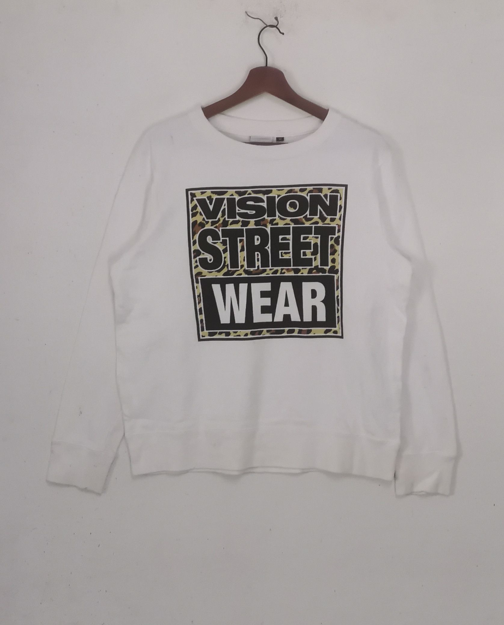 Vintage × Vision Streetwear Rare Vision StreetWear sweatshirt white colour Size US M / EU 48-50 / 2 - 1 Thumbnail