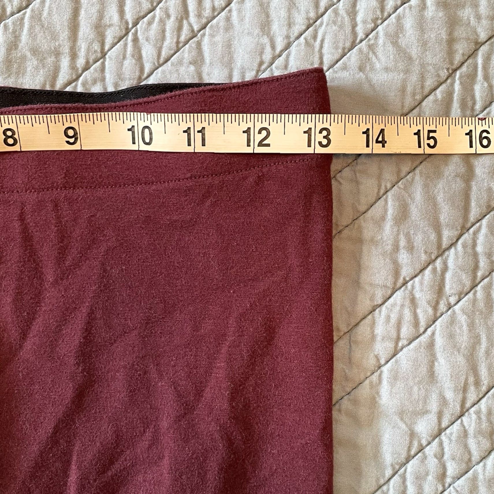 Vintage Aéropostale Burgundy High-Rise Perfect Leggings Cotton Women's Size Medium Size 32" / US 10 / IT 46 - 6 Thumbnail