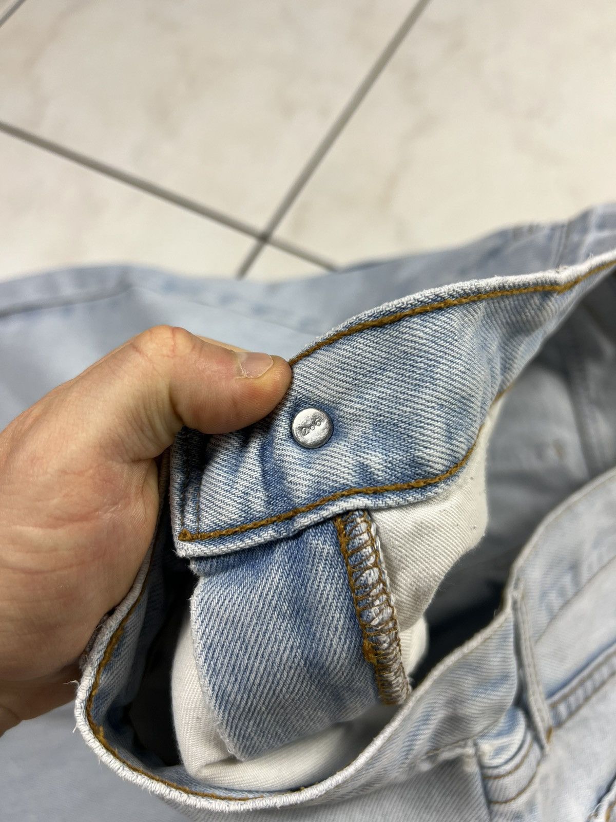 Levi's Vintage 90s Levi’s 615 02 orange tab jeans baby blue denim Size US 38 / EU 54 - 13 Thumbnail