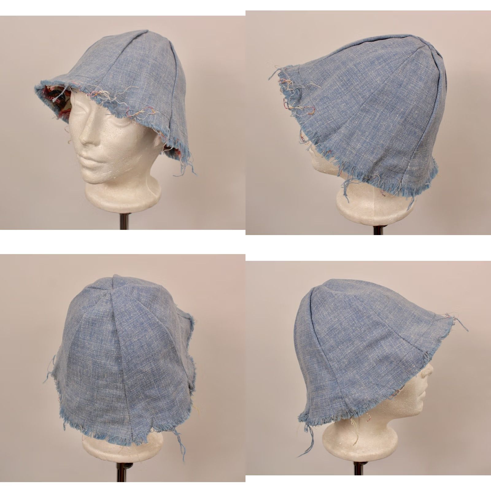 Vintage Schlitz 60s Bucket Hat Mens VTG 1960s AOP Reversible Outdoor Yellow Cotton Bucket Hat Men’s/Adult Size ONE SIZE - 8 Thumbnail