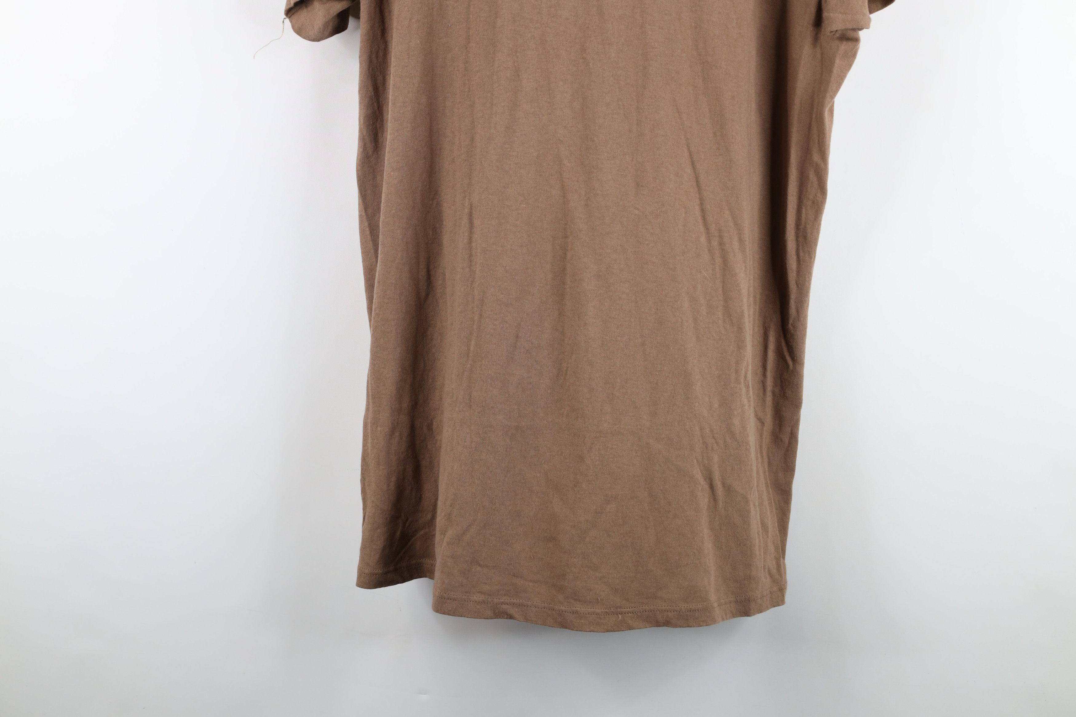 Vintage Vintage 70s Streetwear Cotton Short Sleeve T-Shirt Brown USA Size US L / EU 52-54 / 3 - 12 Thumbnail