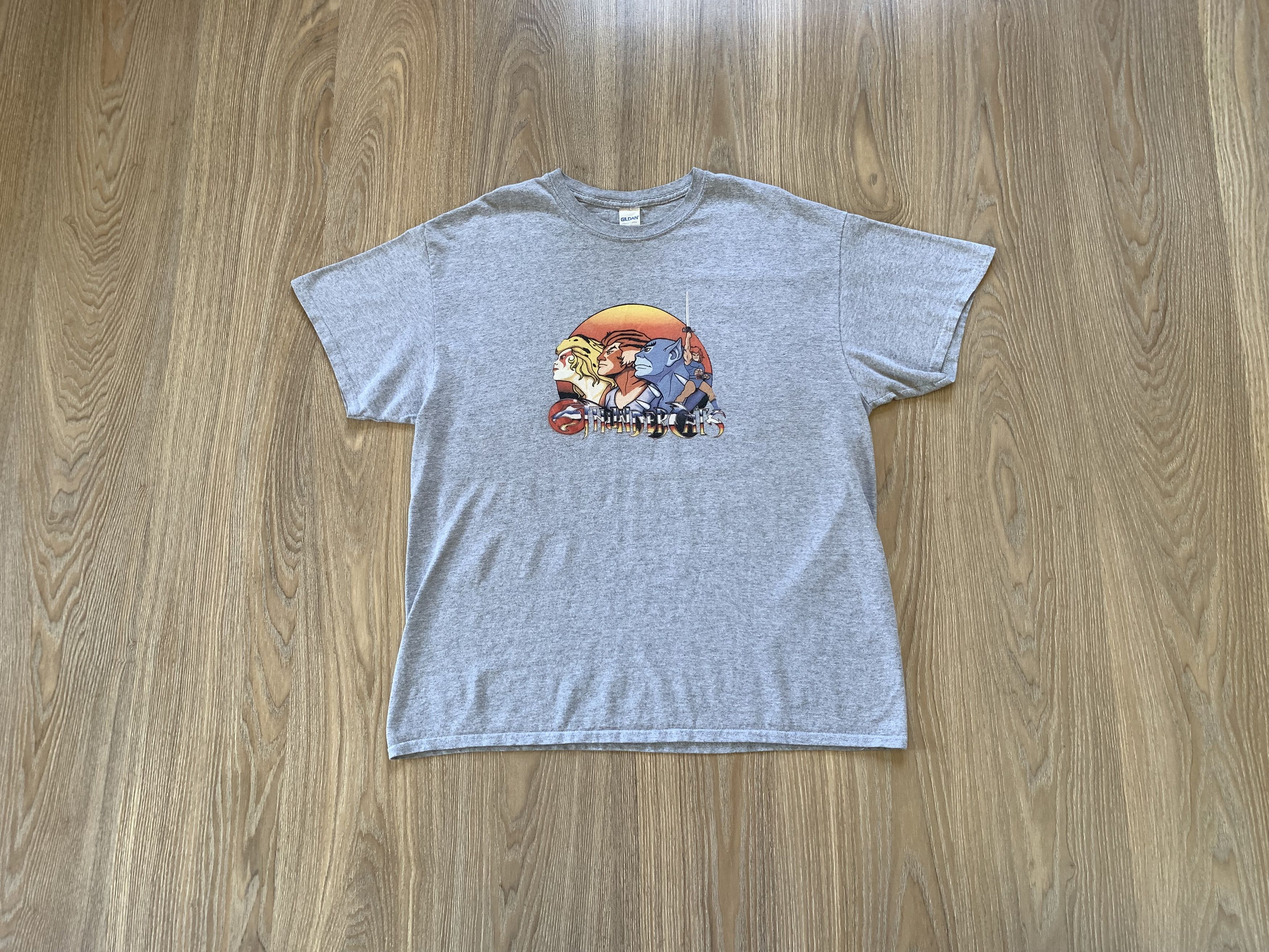 Cartoon Network × Warner Bros Gildan Vintage Thunder Cats Grey Printed T Shirt Size US XL / EU 56 / 4 - 1 Thumbnail