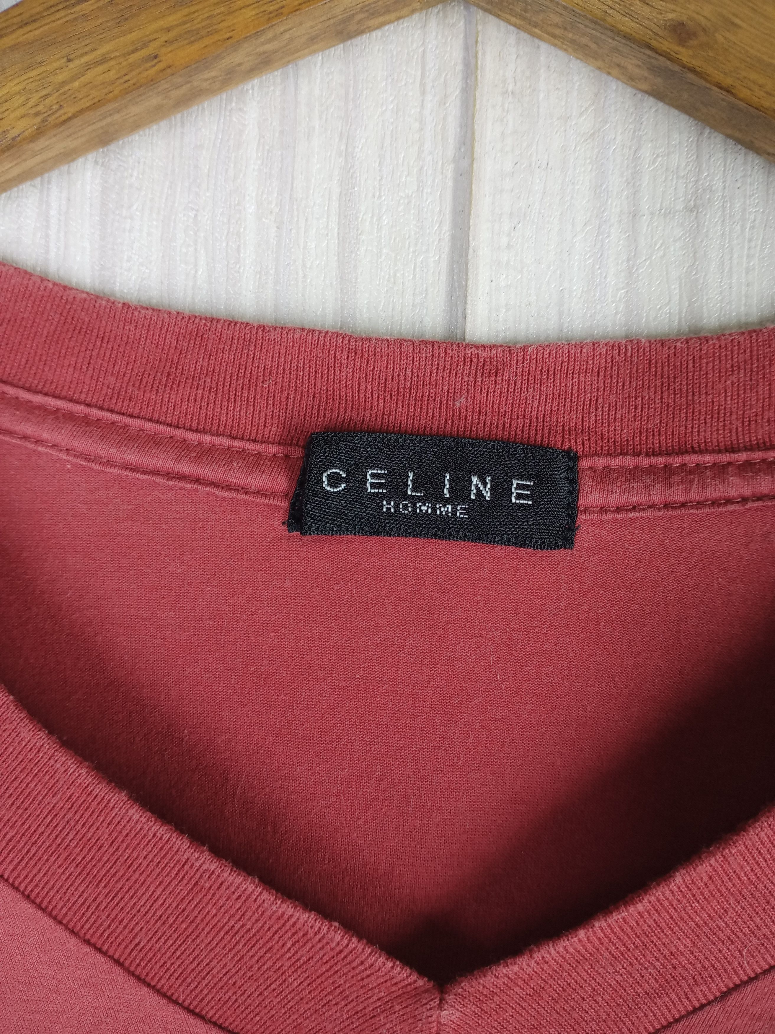 Celine Rare Vintage Celine Homme Small Logo Tshirt Size US L / EU 52-54 / 3 - 3 Thumbnail