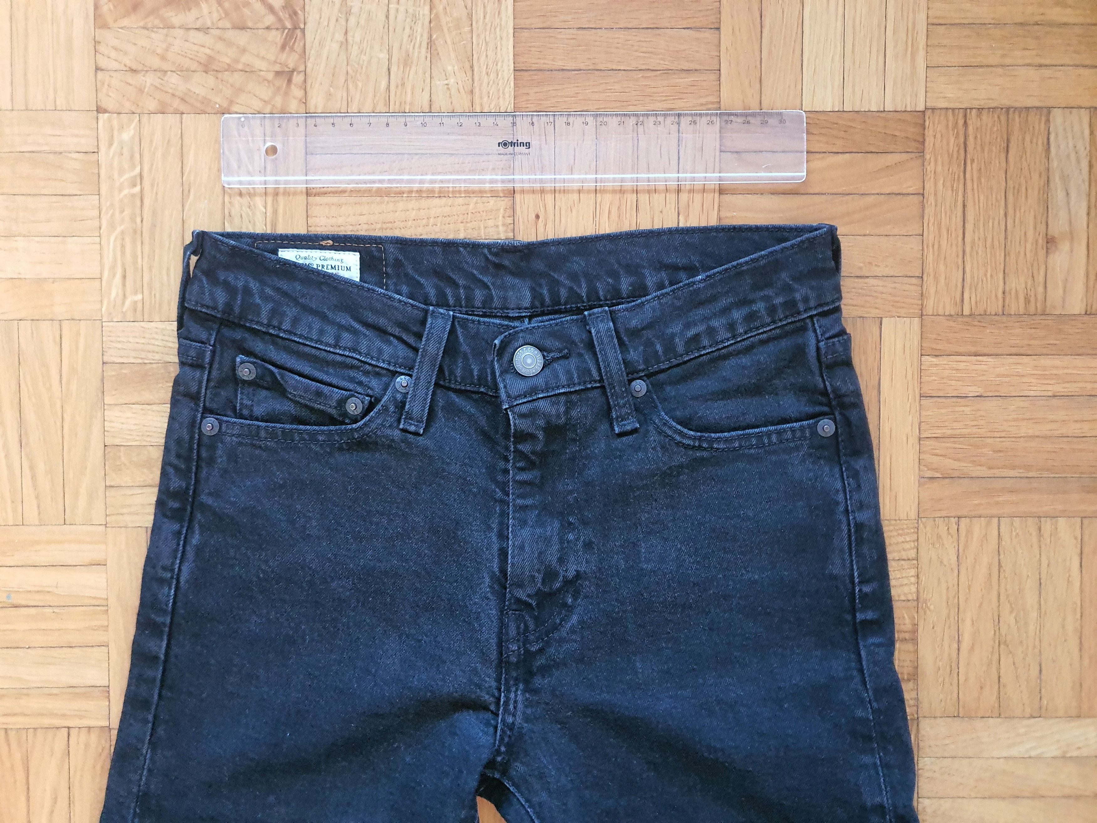 Levi's PREMIUM Line - 510 Skinny Denim Jeans - Black - W28 L32 Size US 28 / EU 44 - 3 Thumbnail