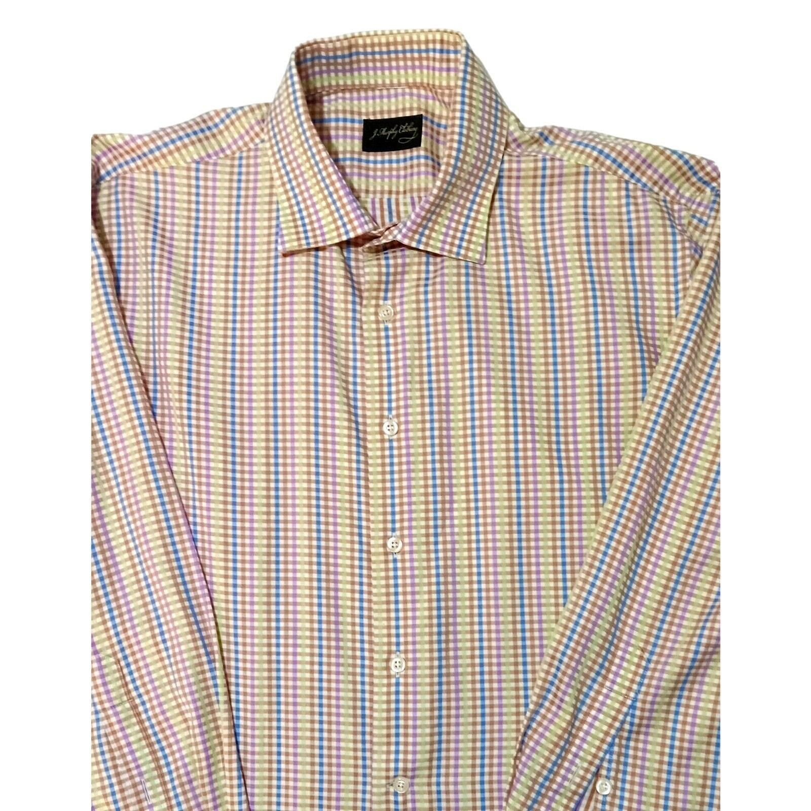 Johnston & Murphy Johnston & Murphy Shirt XL Todd Buckner Mens Button Up Plaid Size US XL / EU 56 / 4 - 3 Thumbnail