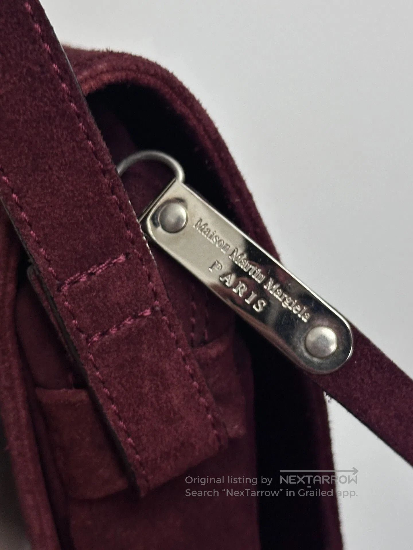 Maison Margiela Maison Martin Margiela Red Suede Crossbody Bag. Size ONE SIZE - 8 Thumbnail