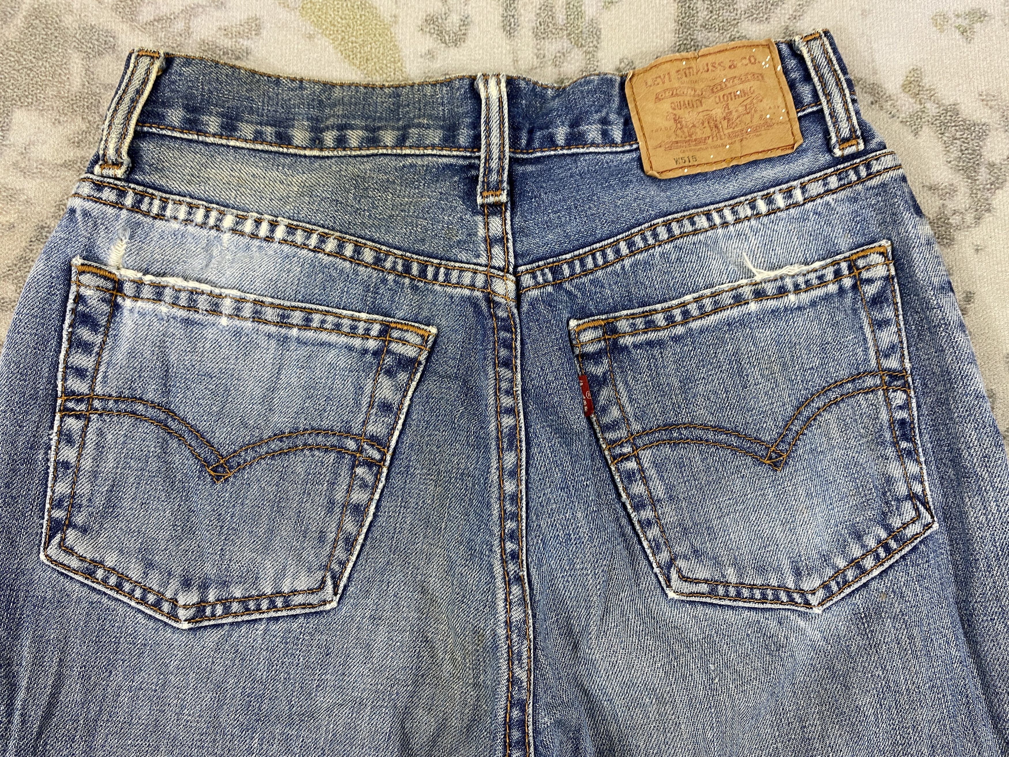 Levi's Vintage Levi's W515 Distressed Jeans 26x27 Denim-JN3876 Size US 26 / EU 42 - 4 Thumbnail