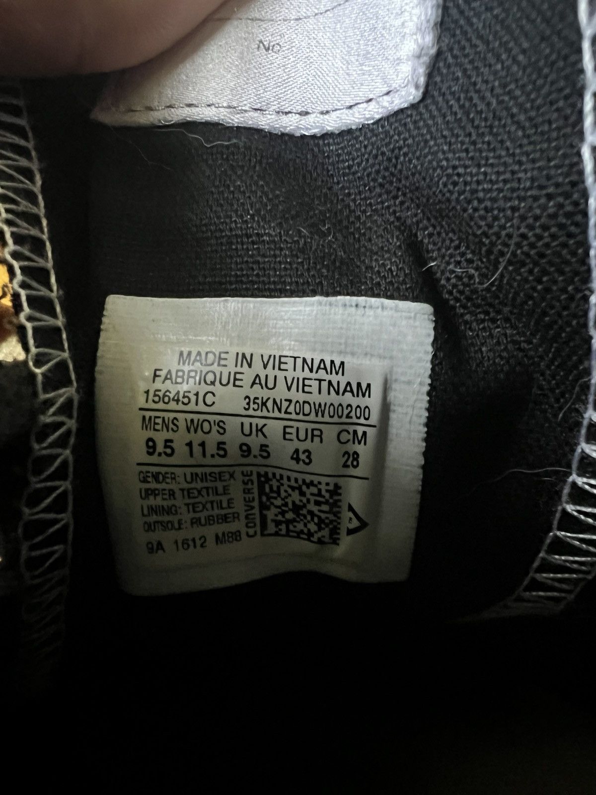 Converse × Fragment Design Fragment X Converse Chuck 70 Tuxedo Black Size US 9.5 / EU 42-43 - 6 Thumbnail