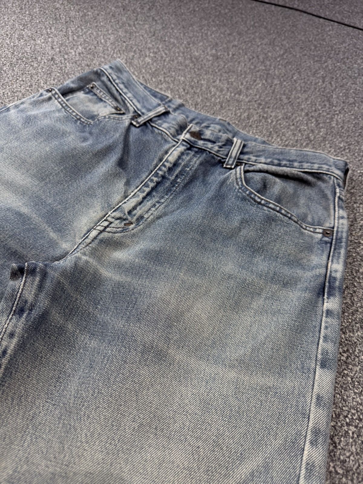 Japanese Brand Vintage Japanese Fade Aging Bobson Straight Distressed Denim Size US 30 / EU 46 - 3 Thumbnail