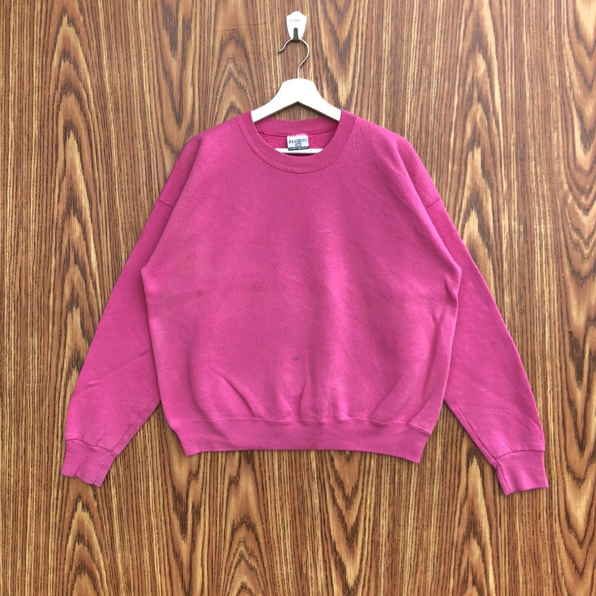 Vintage Vintage 90s Rare Essential Lee Basic Megenta Crewneck Size US L / EU 52-54 / 3 - 1 Thumbnail