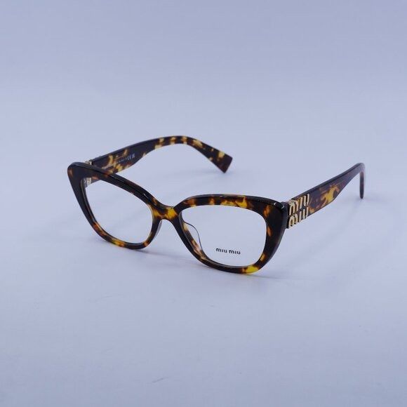 Miu Miu Miu Miu MU05VV VAU1O1 Eyeglasses Honey Havana 53mm Cat Eye Size ONE SIZE - 3 Thumbnail