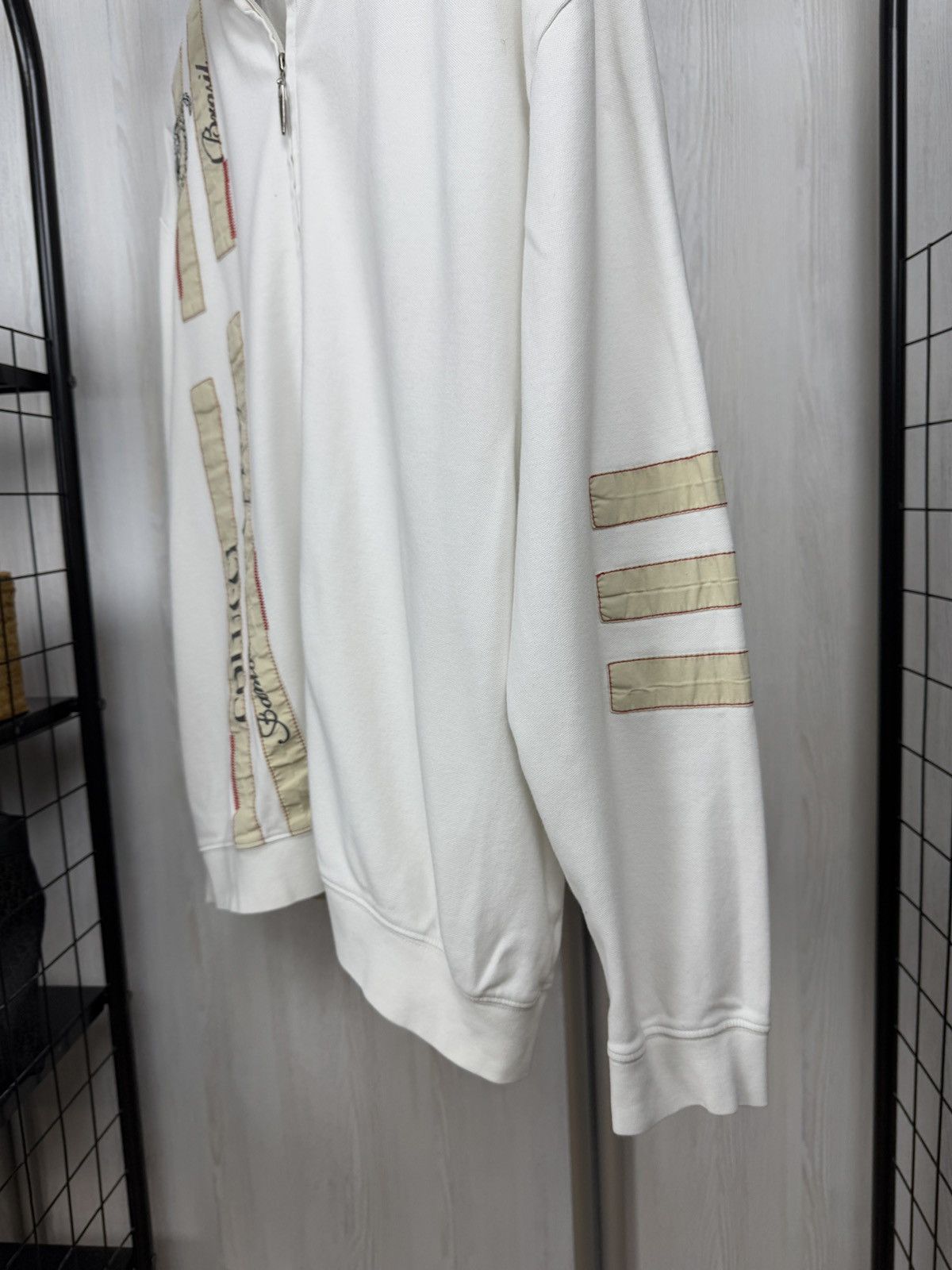 Carlo Colucci Carlo Colucci vintage white full double zip big logo sweater Size US XXL / EU 58 / 5 - 9 Thumbnail