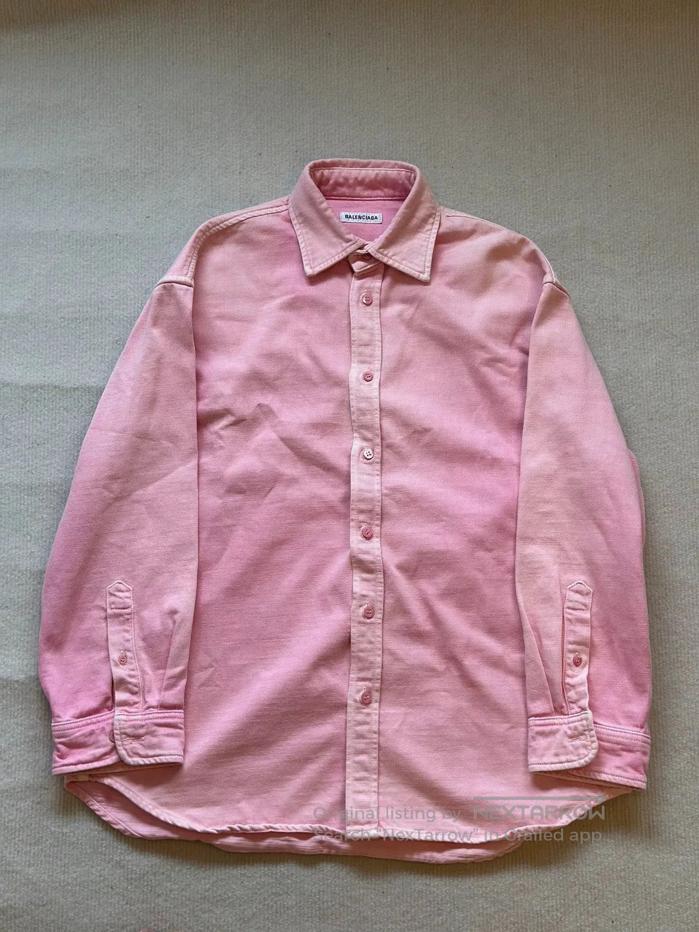 Balenciaga Balenciaga Back Logo Denim Shirt. Size US M / EU 48-50 / 2 - 1 Thumbnail