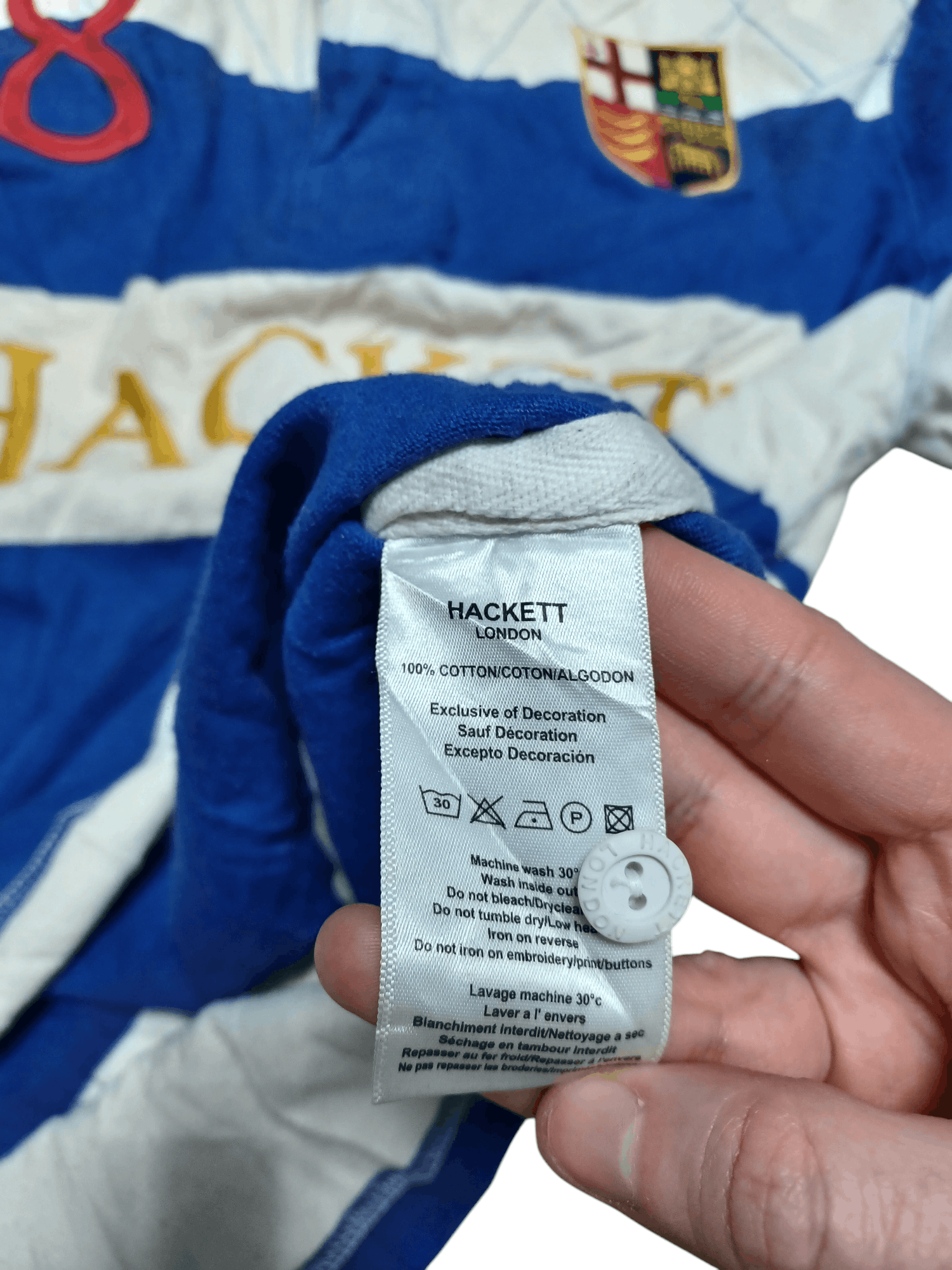 Hackett FIRE VINTAGE CHIEF KEEF HACKETT EMBROIDERED LOGO RUGBY SHIRT Size US M / EU 48-50 / 2 - 6 Thumbnail