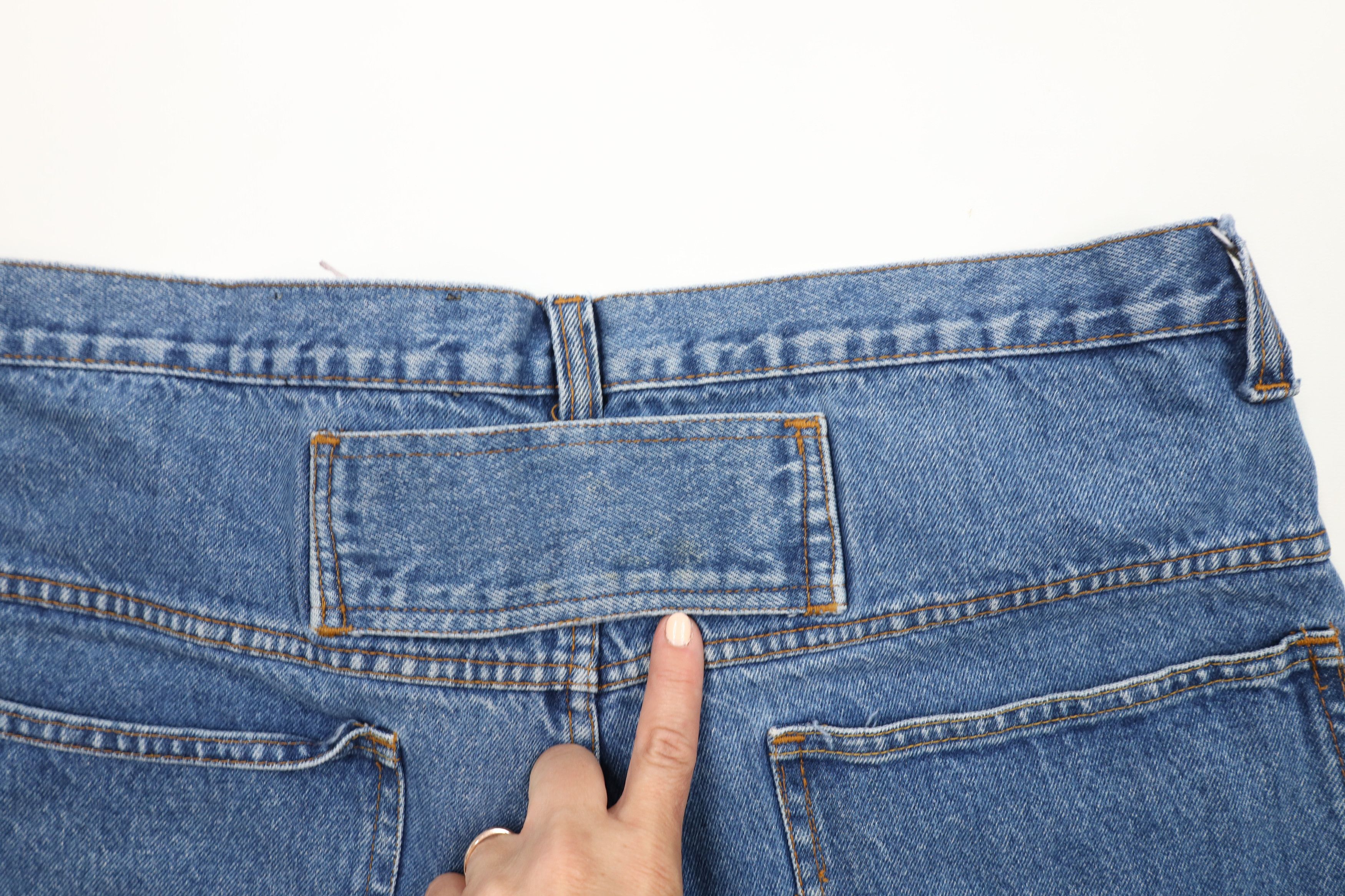 Vintage Vintage 90s Pelle Pelle Spell Out Baggy Denim Jean Shorts Size US 38 / EU 54 - 12 Thumbnail