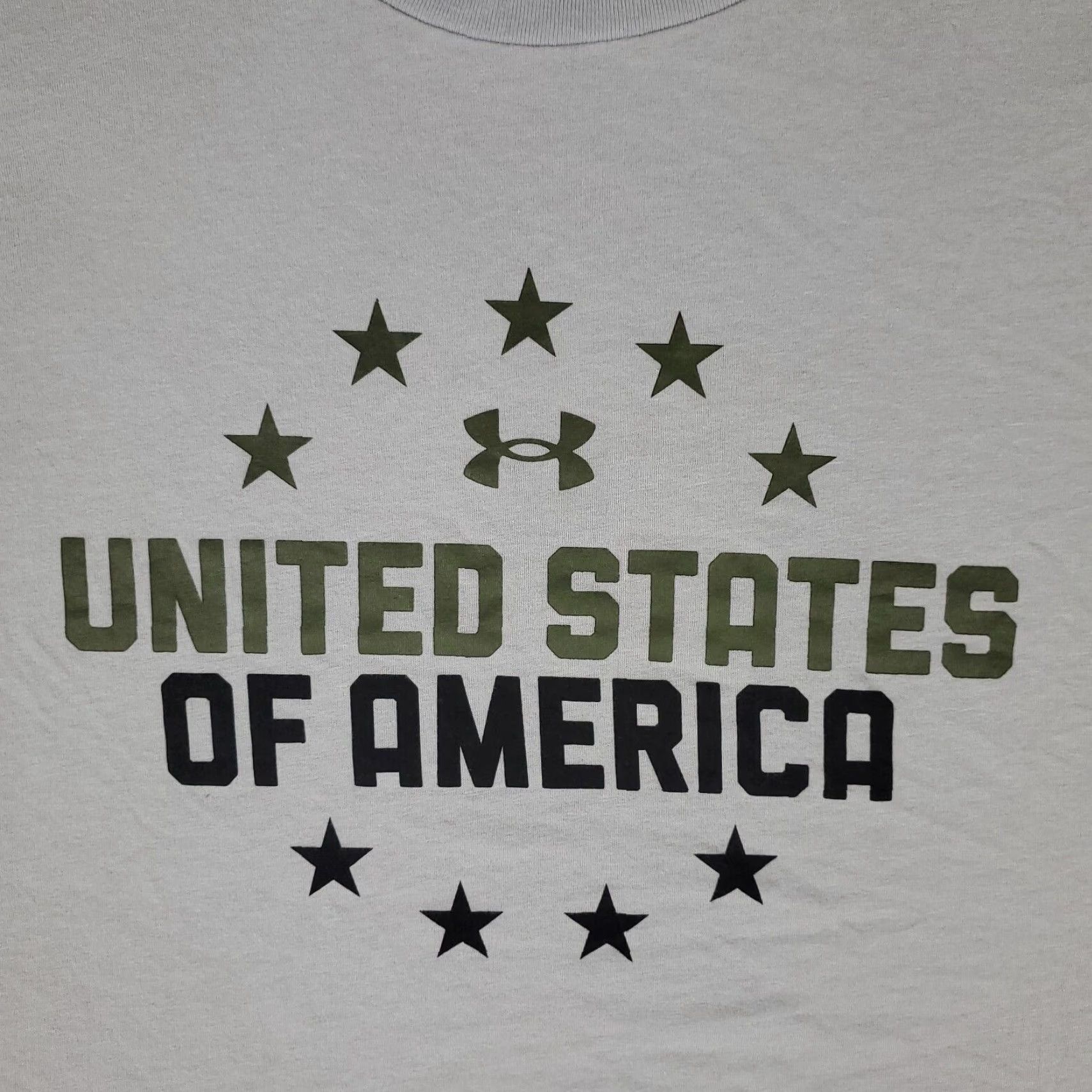 Under Armour VINTAGE Under Armour T-Shirt Mens 3XLT Casual Short Sleeve Gray Cotton Logo Modern Sports Mens Size US XXL / EU 58 / 5 - 2 Thumbnail