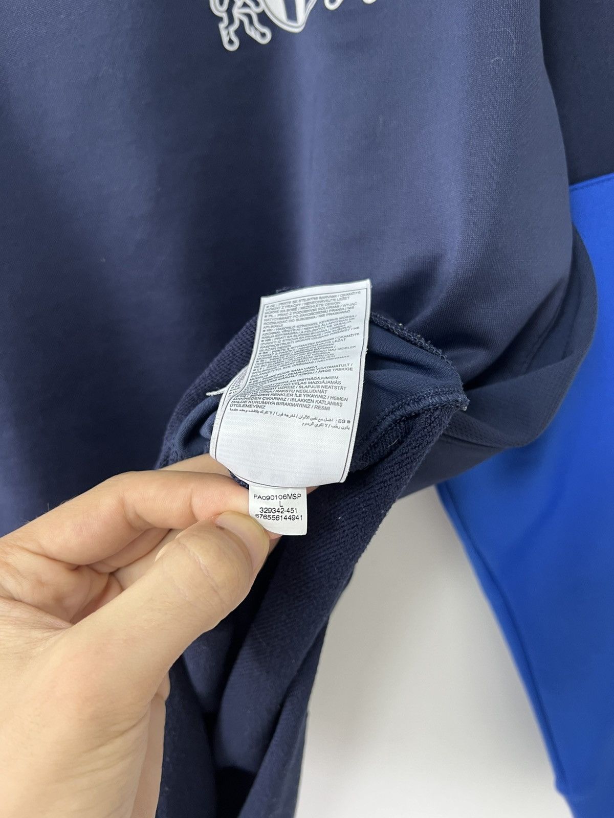 Nike Fc Zurich 2009/2010 Player Issues Sweatshirt Nike Blue sz L Size US L / EU 52-54 / 3 - 13 Thumbnail