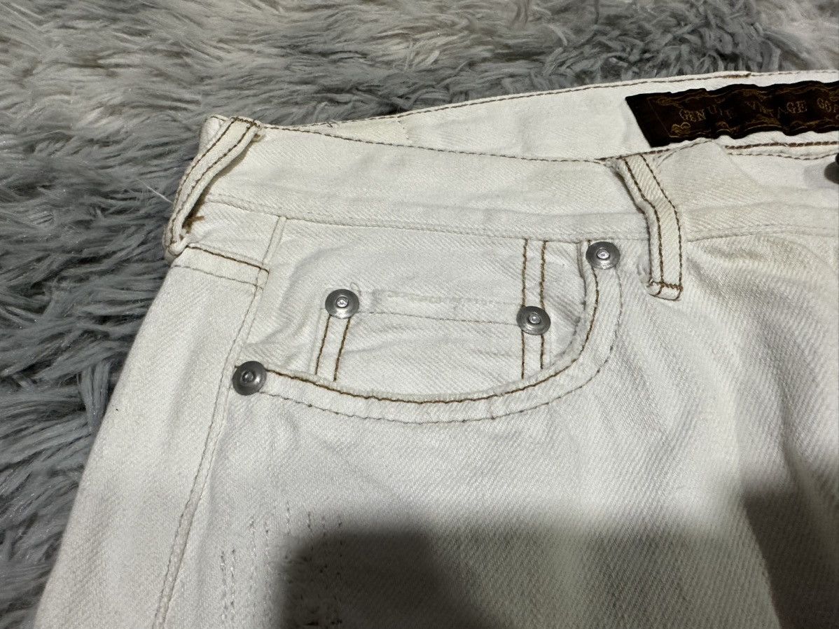 GOA 🔥Y2K Archived G.o.a White Denim Snakeskin Size US 30 / EU 46 - 5 Thumbnail