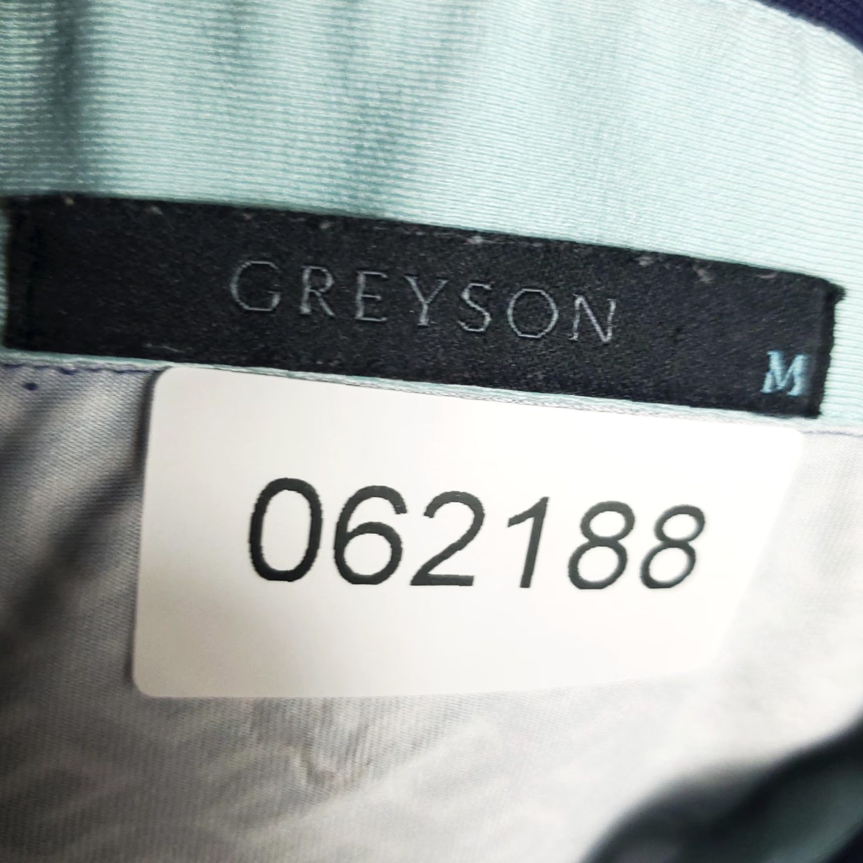 Vintage Greyson Polo Shirt Mens M Blue Geometric Performance Golf Wolf Size US M / EU 48-50 / 2 - 8 Thumbnail
