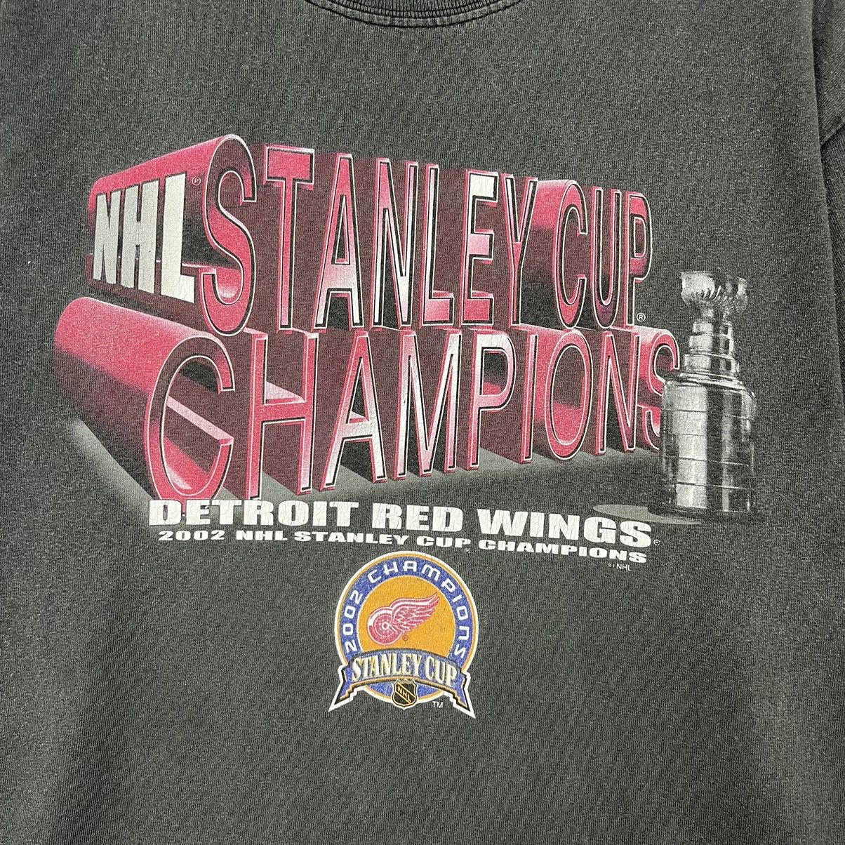 Gildan × NHL × Vintage 🌚VINTAGE🌚 NHL Stanley Cup Champion 2002 hockey Merch T-Shirt Size US L / EU 52-54 / 3 - 3 Thumbnail