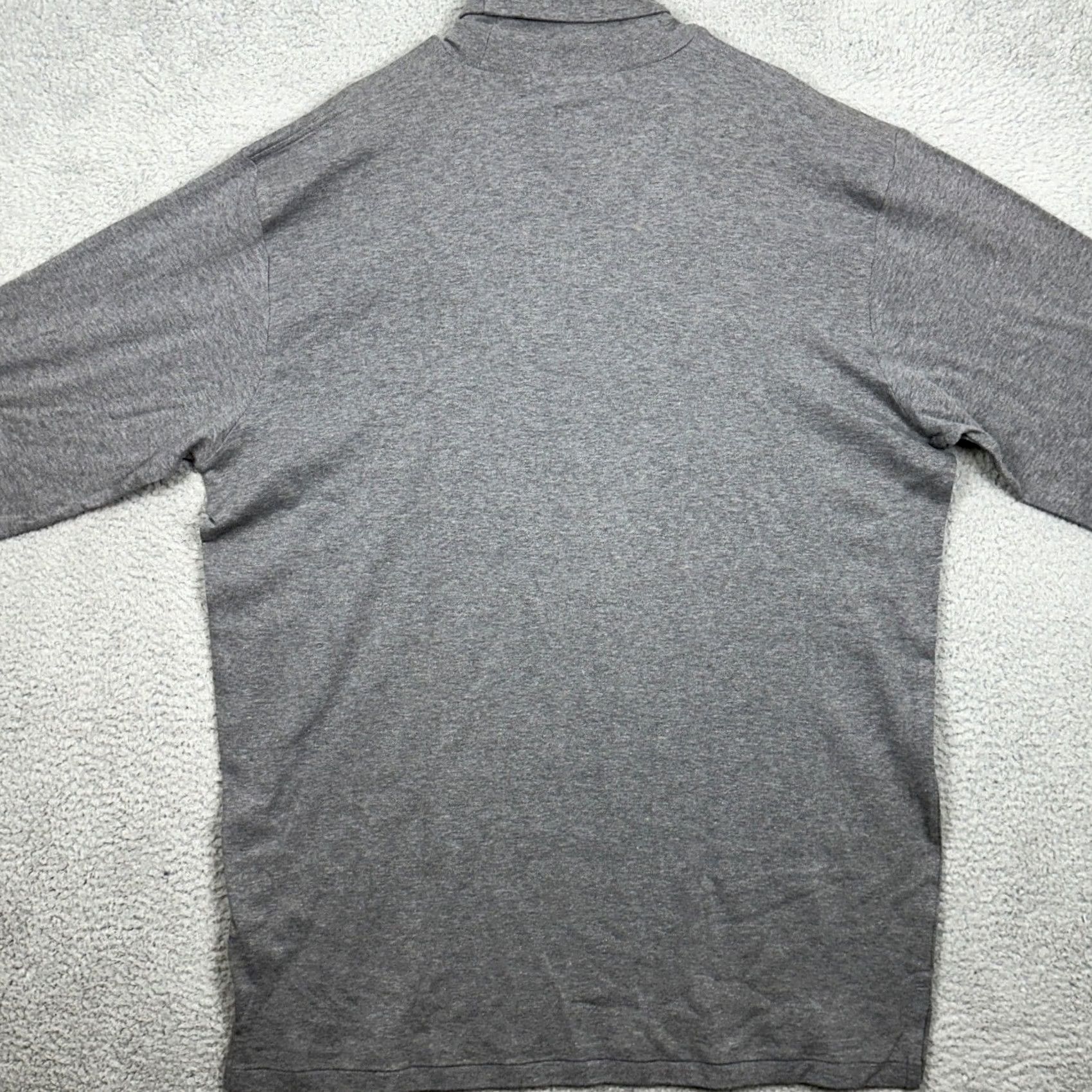 Polo Ralph Lauren Polo Ralph Lauren Sweater Shirt Mens 2XL Grey Turtleneck Pullover Pony Long Sleeve Size US XXL / EU 58 / 5 - 3 Thumbnail