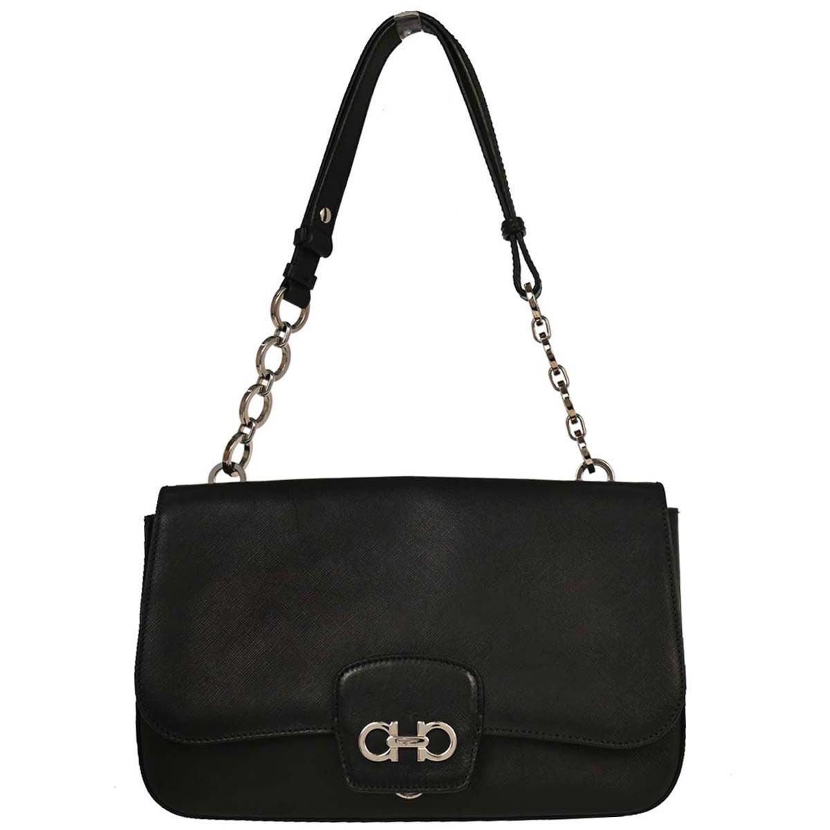 Salvatore Ferragamo Salvatore Ferragamo Gancini Chain Shoulder bag Leather Size ONE SIZE - 1 Thumbnail