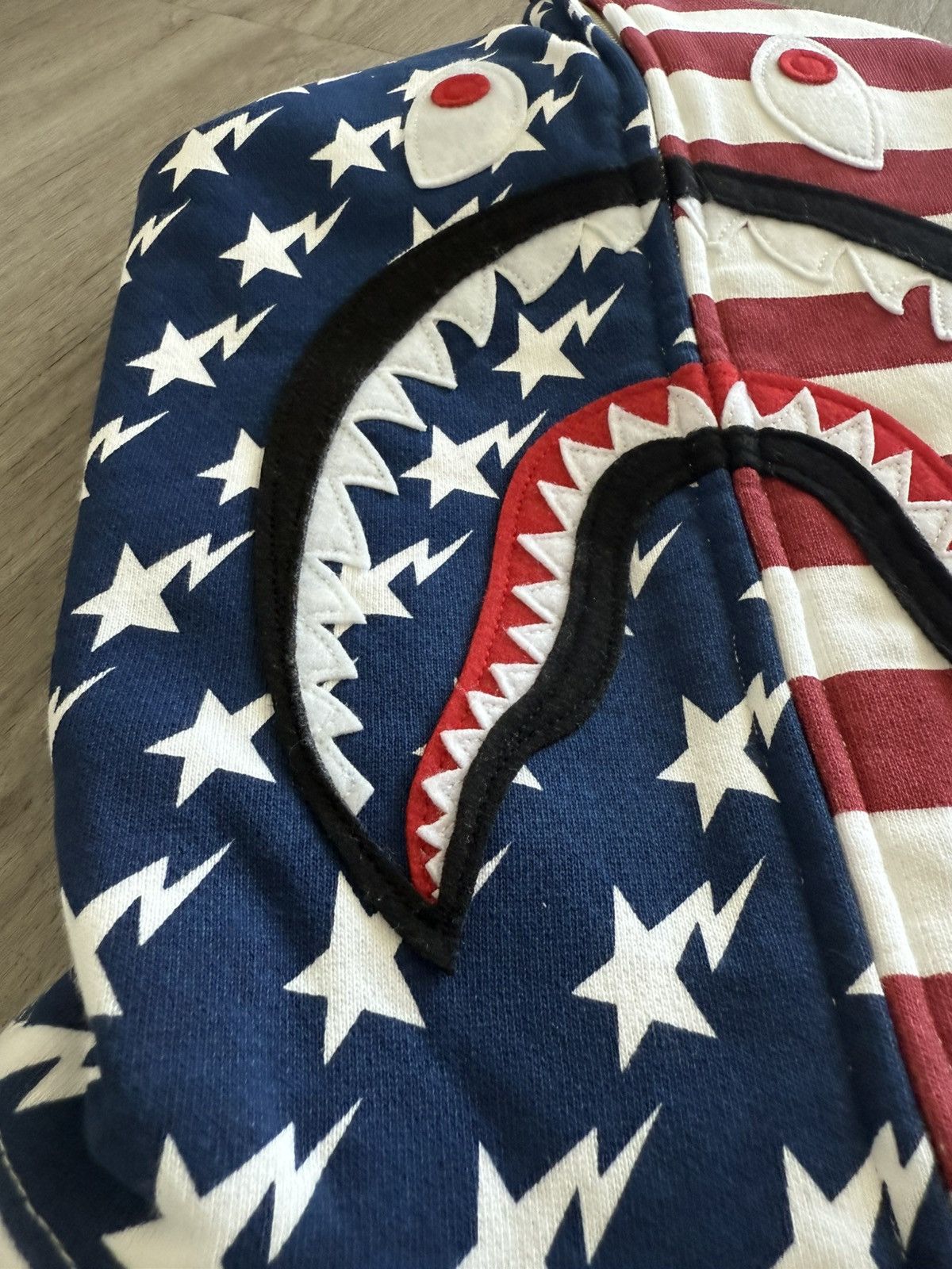 Bape Bape USA Shark Full Zip Size US XL / EU 56 / 4 - 3 Thumbnail