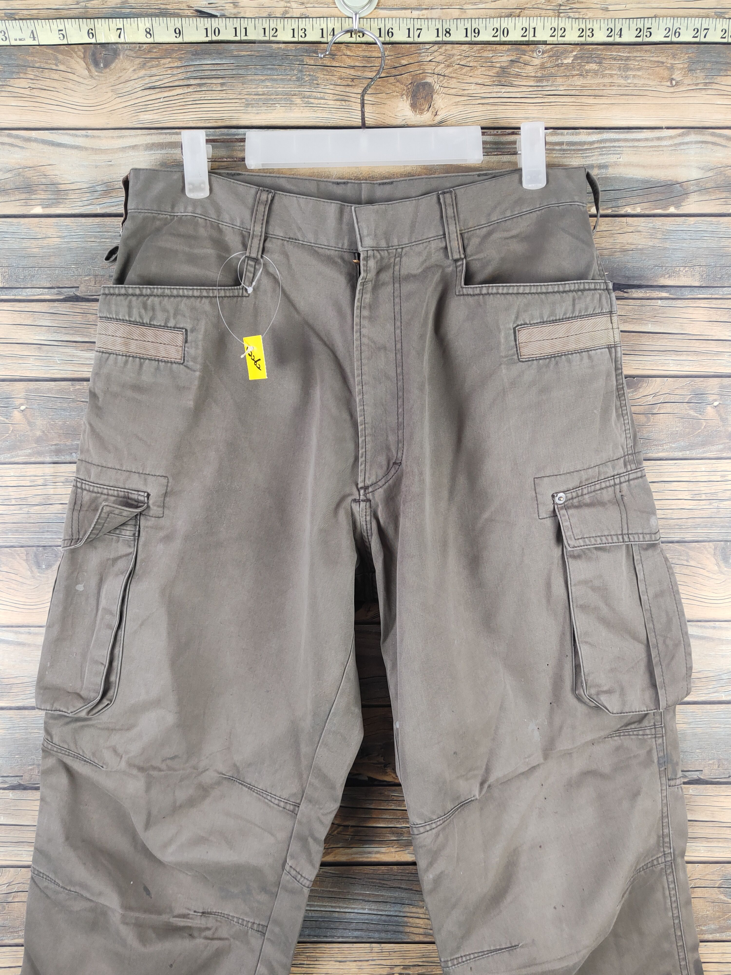 Japanese Brand Absolute Gear Olive Multipocket Tactical Cargo Pants #W2262 Size US 32 / EU 48 - 2 Thumbnail