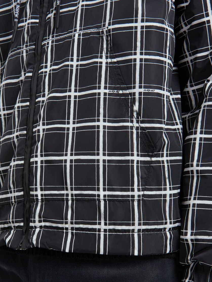 Marni o1w1db10125 Checked Nylon Jacket in Black Size US M / EU 48-50 / 2 - 6 Thumbnail
