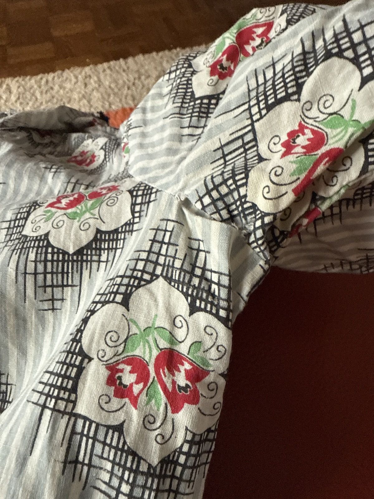 Vintage Vintage 40s Kerrybrooke Fashions Floral Dress Size S / US 4 / IT 40 - 9 Thumbnail