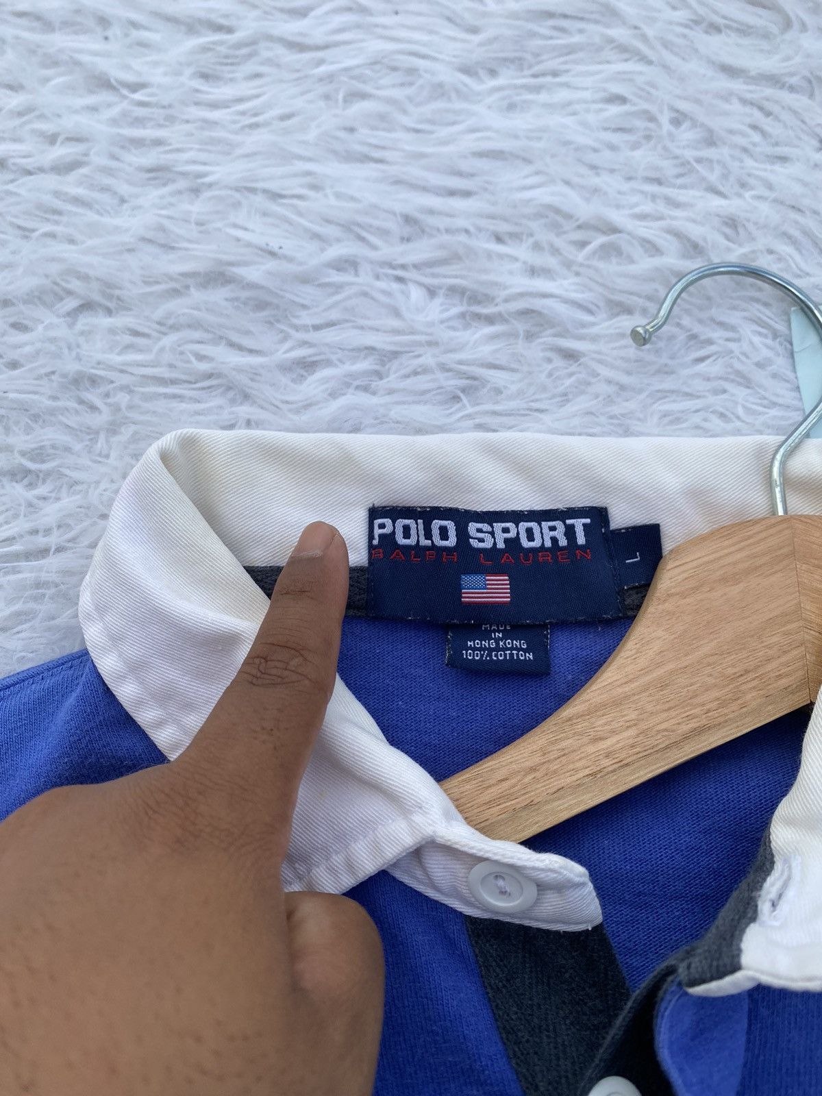 Polo Ralph Lauren Rare Vintage Polo Sport Ralph Lauren Long Sleeve Shirt Size US L / EU 52-54 / 3 - 16 Thumbnail