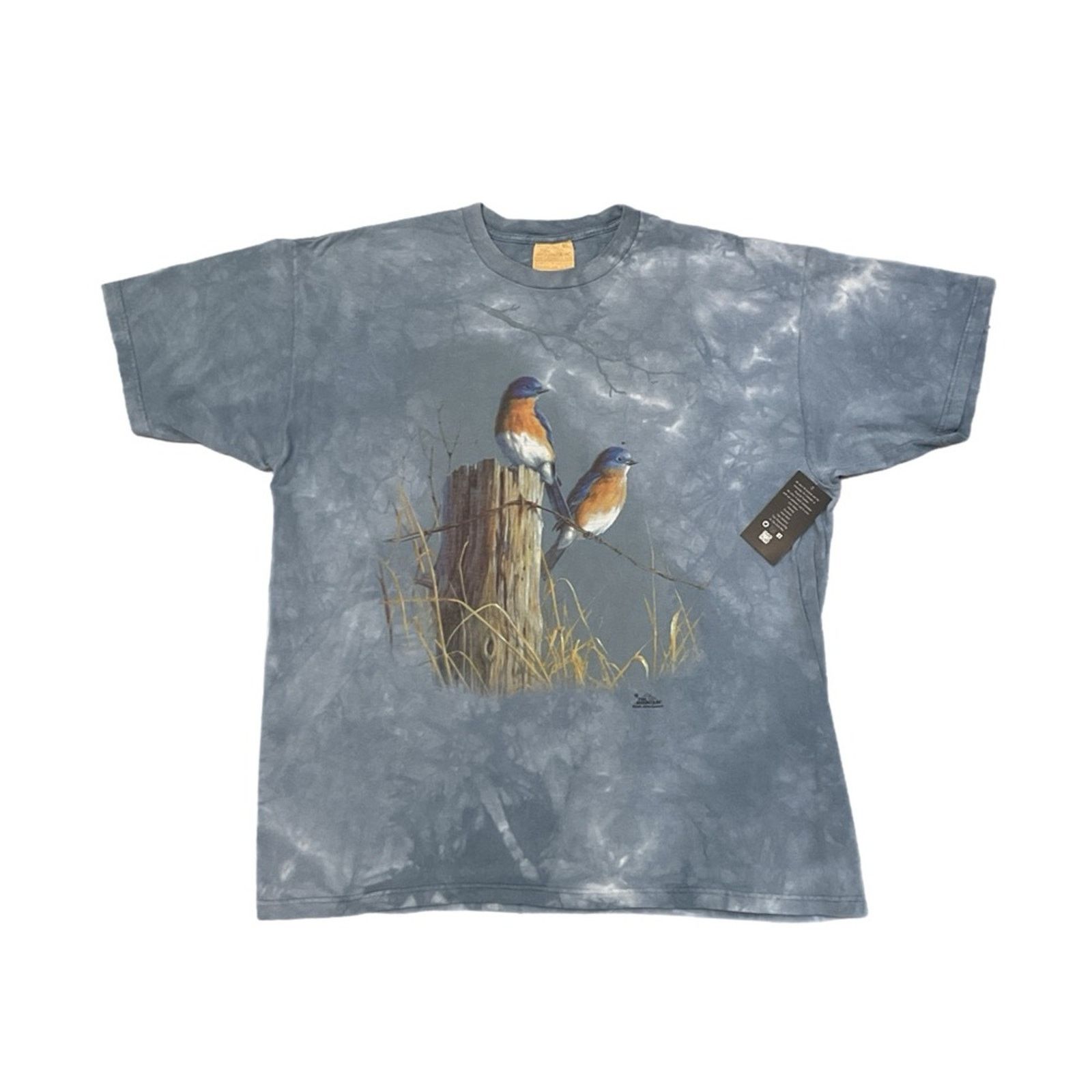 The Mountain 2000s The Mountain Blue Birds Graphic T-Shirt Size US XL / EU 56 / 4 - 1 Thumbnail