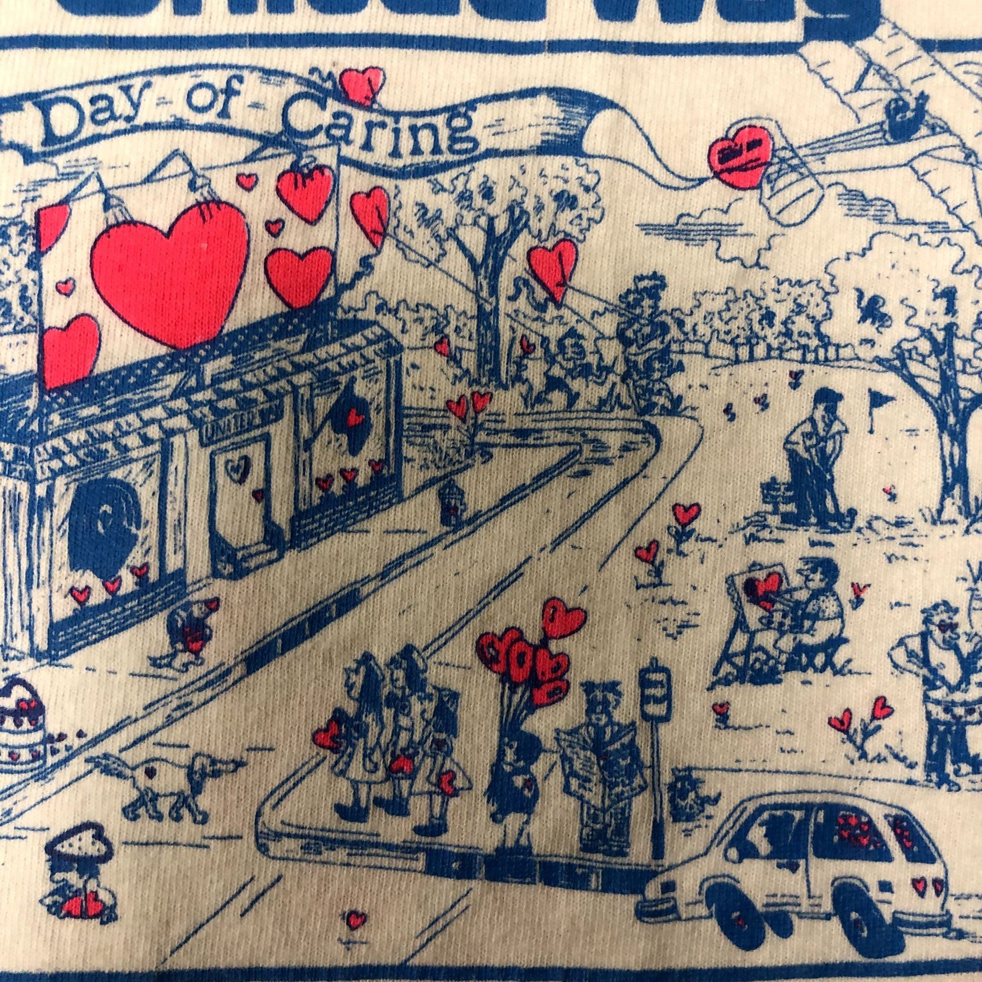 90's Stedman White Neon Pink UNITED WAY Ventura Fair T Shirt