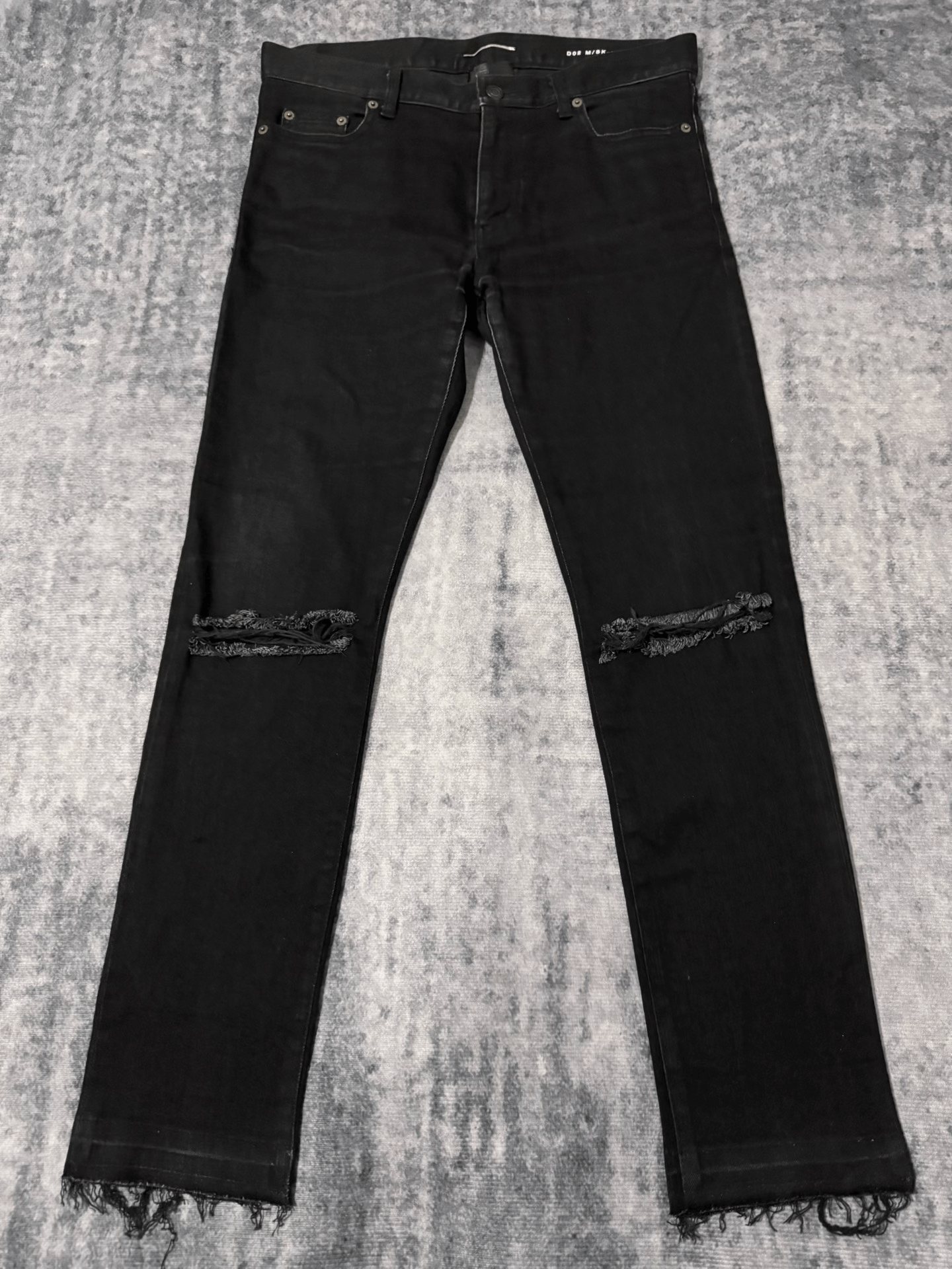 Saint Laurent Paris Saint Laurent Distressed Denim Pants Size US 31 - 1 Thumbnail