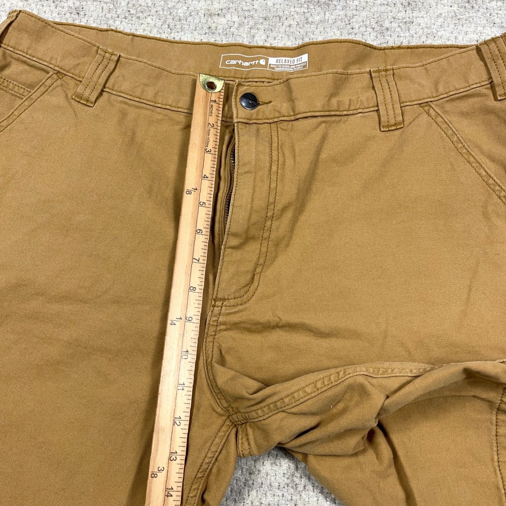 Carhartt Carhartt Shorts Men 40 Tan Brown Duck Canvas Relaxed Fit Rugged Flex Utility Cargo Pocket Casual Workwear Size US 40 / EU 56 - 7 Thumbnail