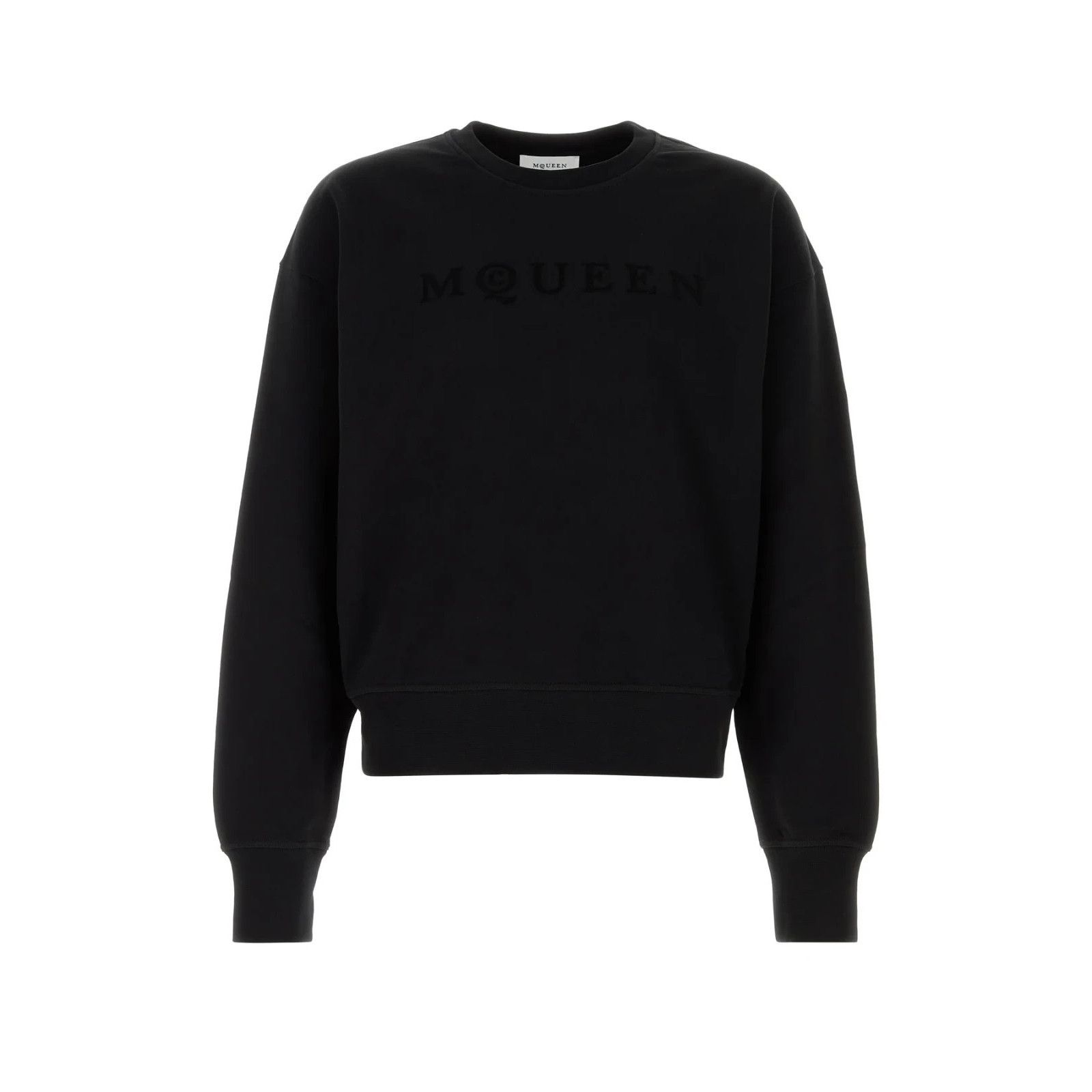 Alexander McQueen ALEXANDER MCQUEEN Black Cotton Sweatshirt New & Authentic (M Size US M / EU 48-50 / 2 - 1 Thumbnail