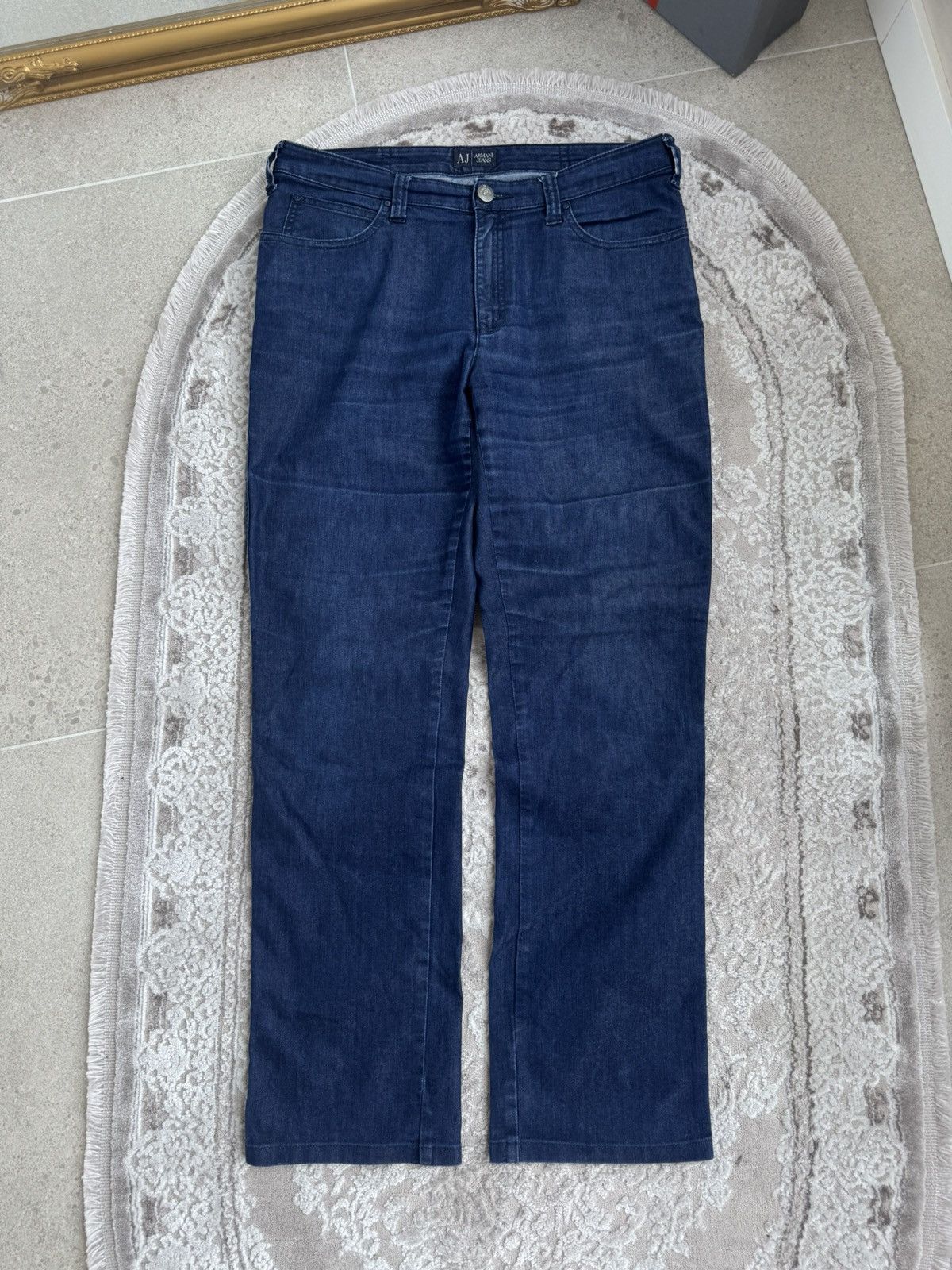 Armani Vintage Armani Jeans 90s Luxury Pants Solid Size 33 Archive Size US 33 - 7 Thumbnail