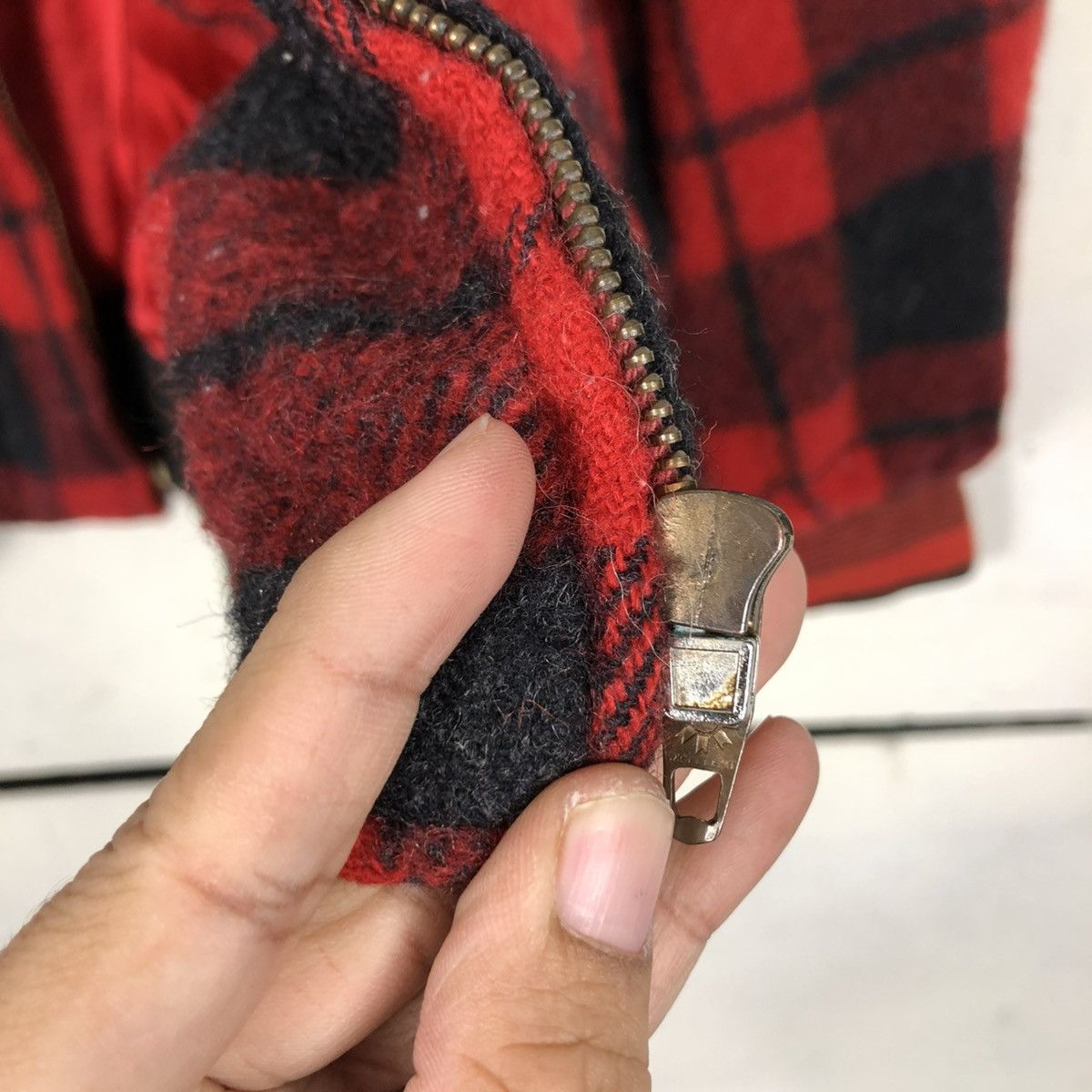 Japanese Brand VINTAGE WOOL HERRINGBONE BOMBER JACKET MESSAGE ISSEY MIYAKE Size US M / EU 48-50 / 2 - 19 Thumbnail
