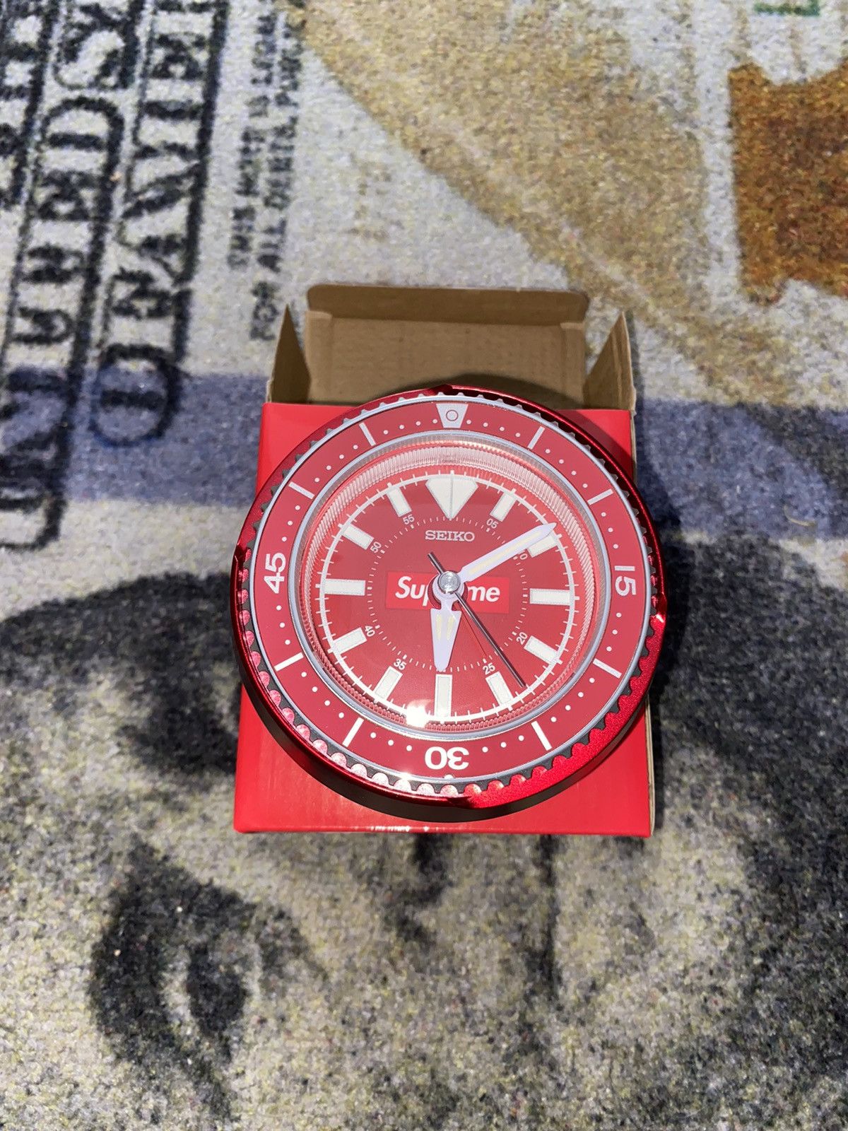 Supreme®/Seiko Mai Alarm Clock RED Supreme x Seiko Mai Alarm Clock Red