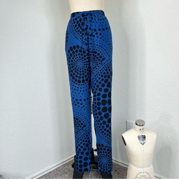 Bottega Veneta Bottega Veneta Resort 2016 Dotted Swirl Silk Spiral Trousers Size 27" / US 4 / IT 40 - 1 Thumbnail