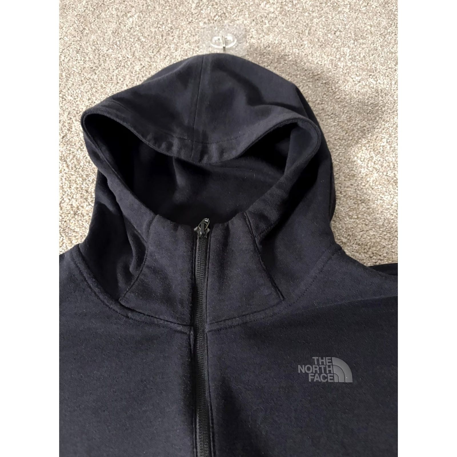 The North Face The North Face Hoodie Womens M Black Fleece Full Zip Logo Jacket Longline Size M / US 6-8 / IT 42-44 - 4 Thumbnail